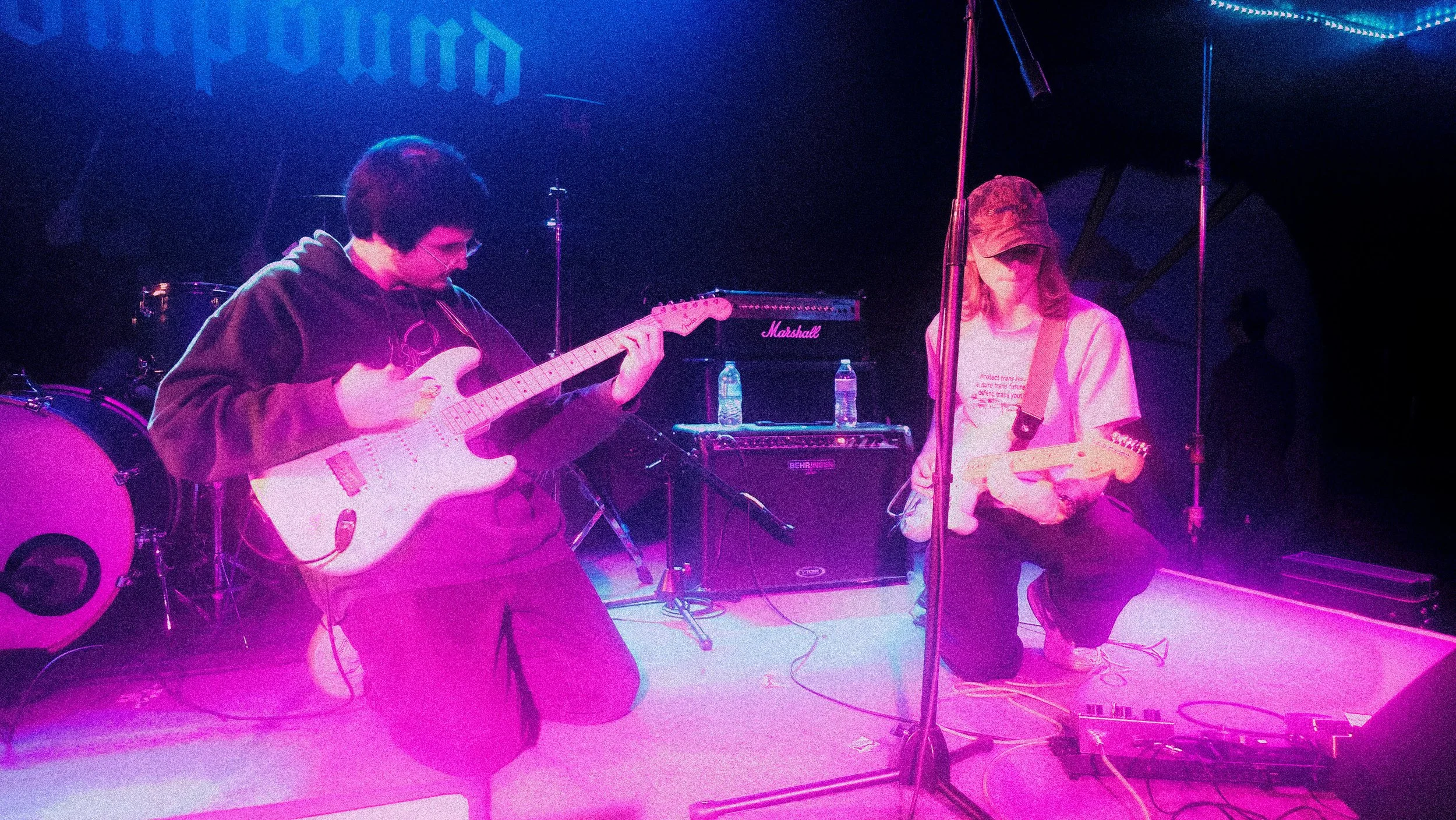 the end | 2024 | Documenting the Houston underground scene, "the end' shows us HTX band Strawberry Milk Cult performing at The Compound, while the venue was being threatened with its closure. 