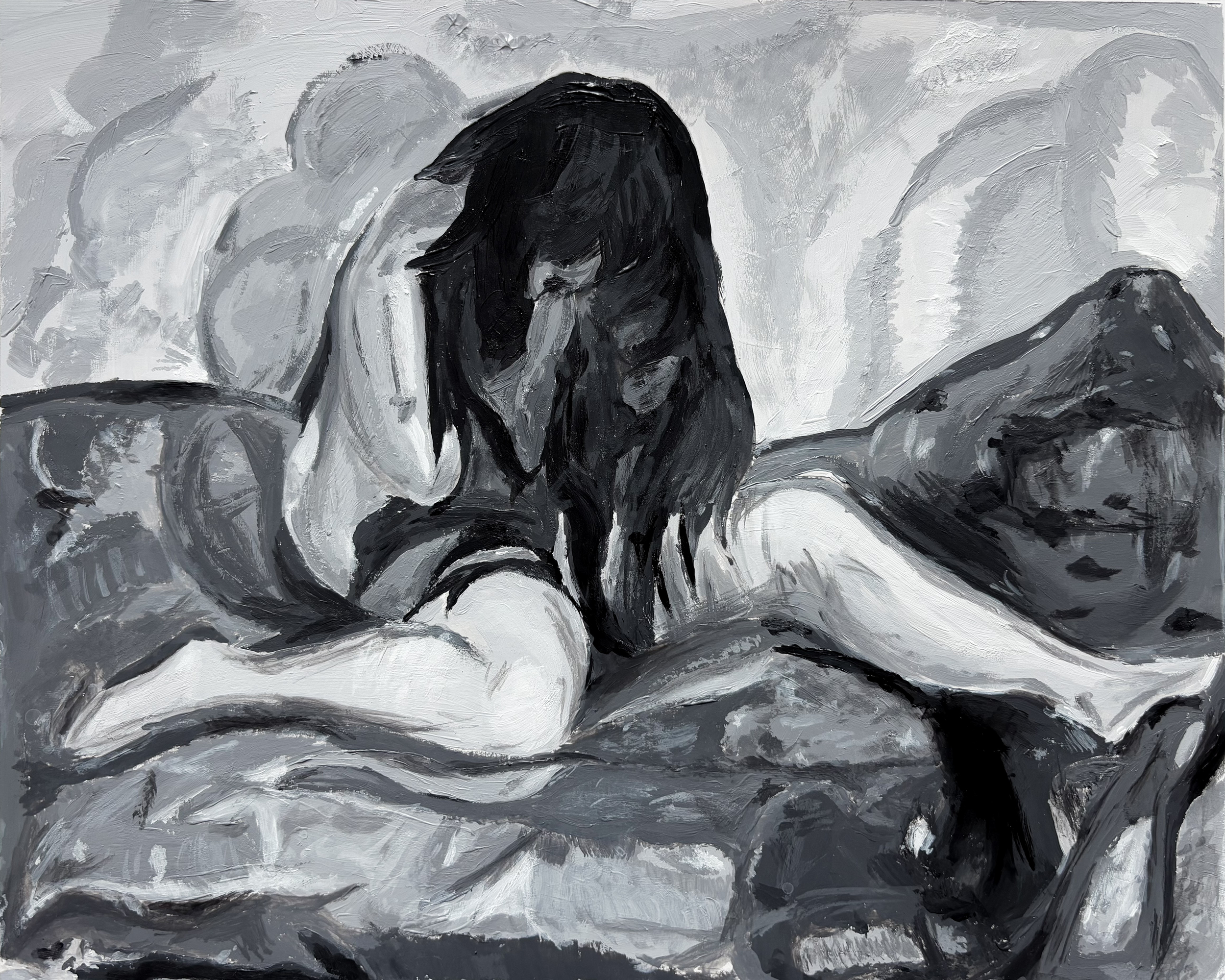 weeping nude | acrylic, 2024