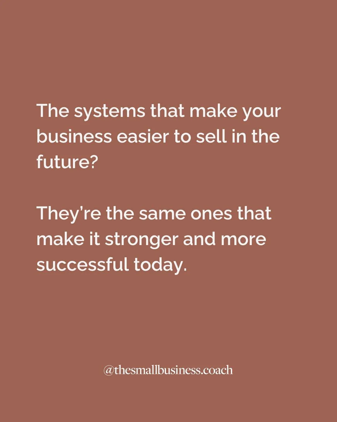 The work you put into building a strong and stable business now will pay off countless times, with less stress today, and better options down the track.

Not sure where to start? I can help. Let&rsquo;s talk.

#SmallBusiness #BusinessCoach #BusinessG