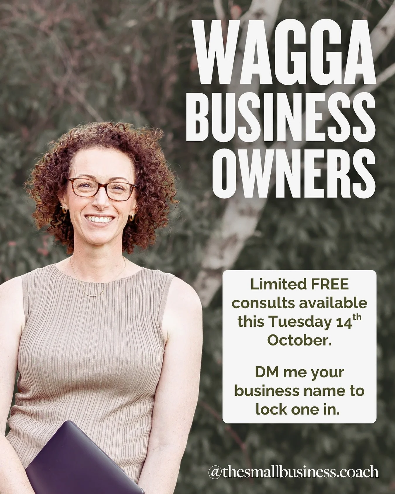 Wagga business owners: I&rsquo;ll be in town on Tuesday and I&rsquo;ve opened up a limited number of FREE 30-min consults.

Ideal if you&rsquo;re in retail, service or hospitality and want to improve your operations to build a resilient, valuable bus