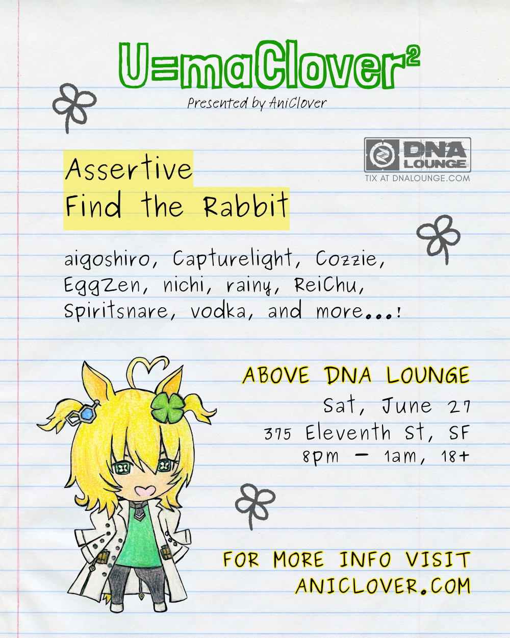 U=maClover²