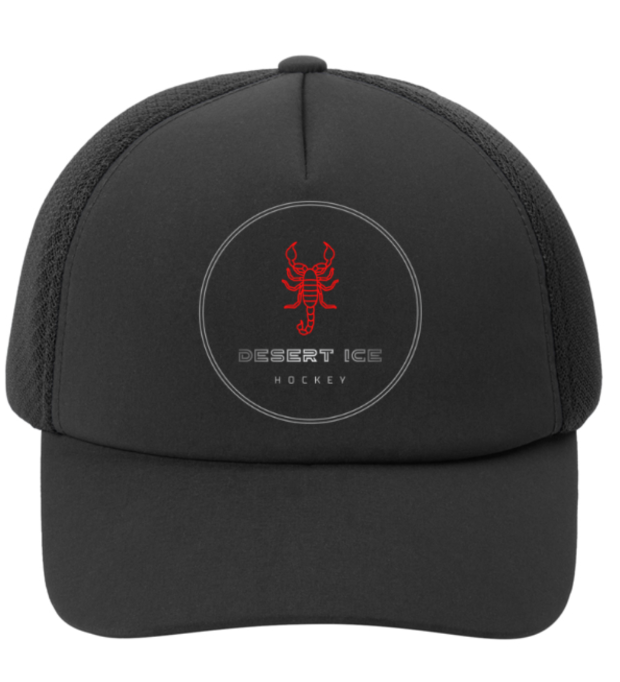Black Mesh Trucker Snapback