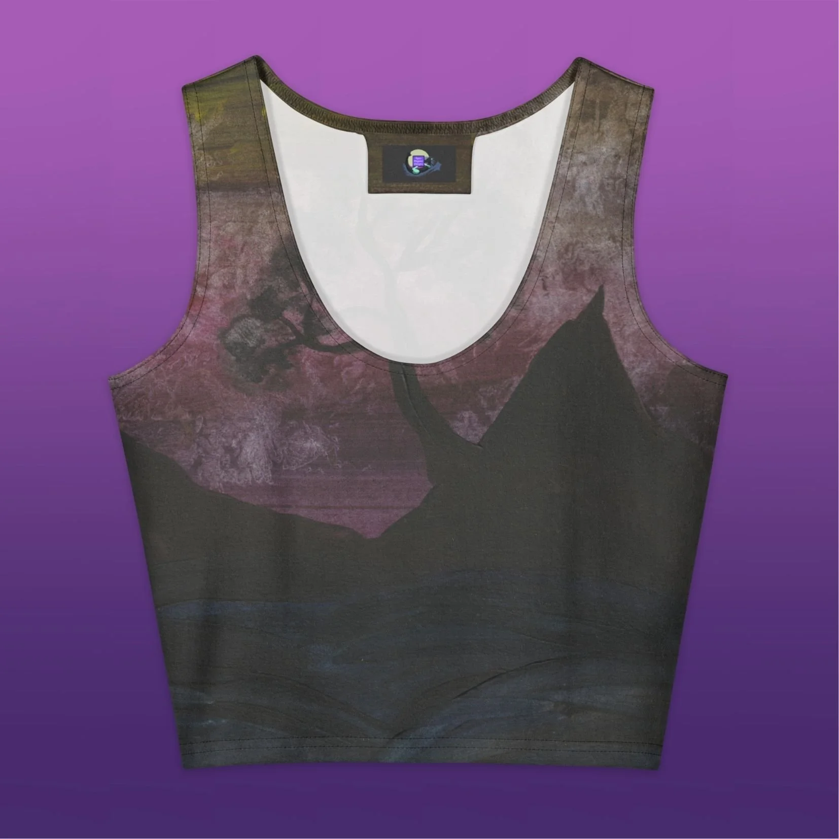 Dark Mountain Cotton crop top