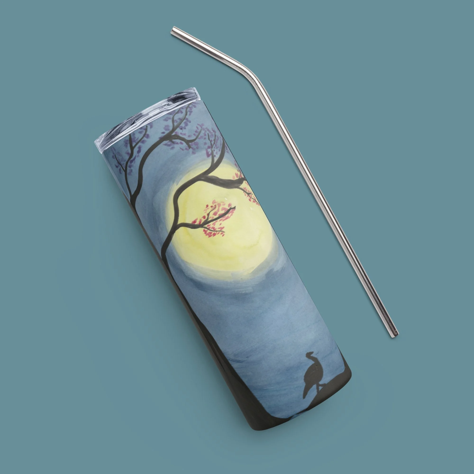 Moonlight Duck Stainless steel tumbler