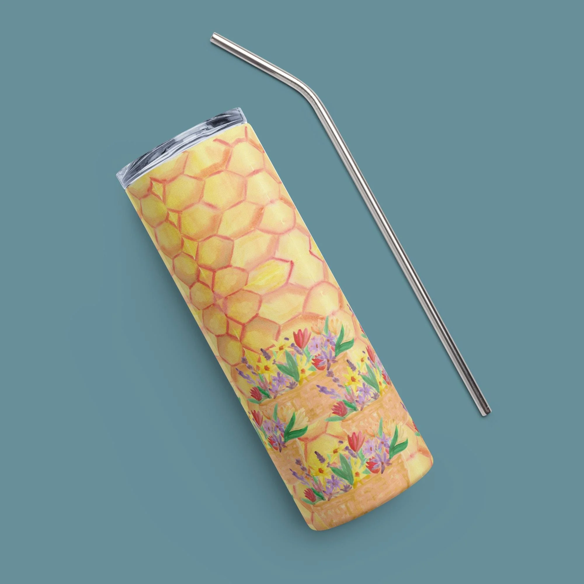 Pollen and Comb Stainless steel tumbler