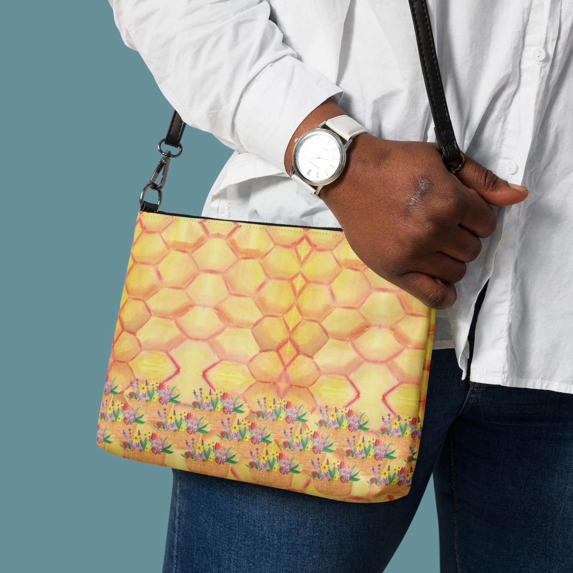 Pollen and Comb Crossbody bag
