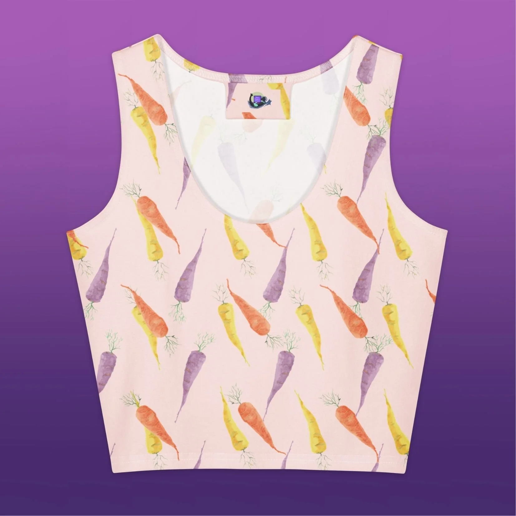 Lots of Carrots Cotton crop top
