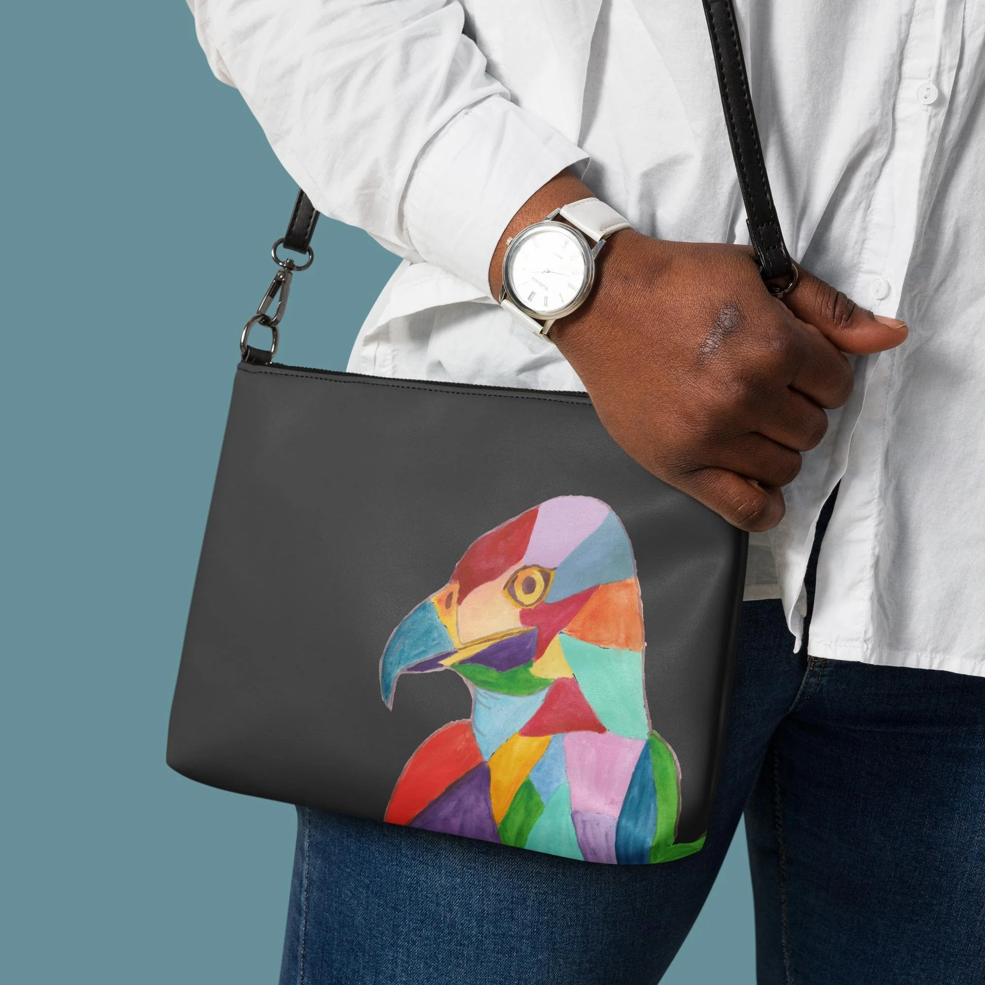 Rainbow Eagle Crossbody bag Black