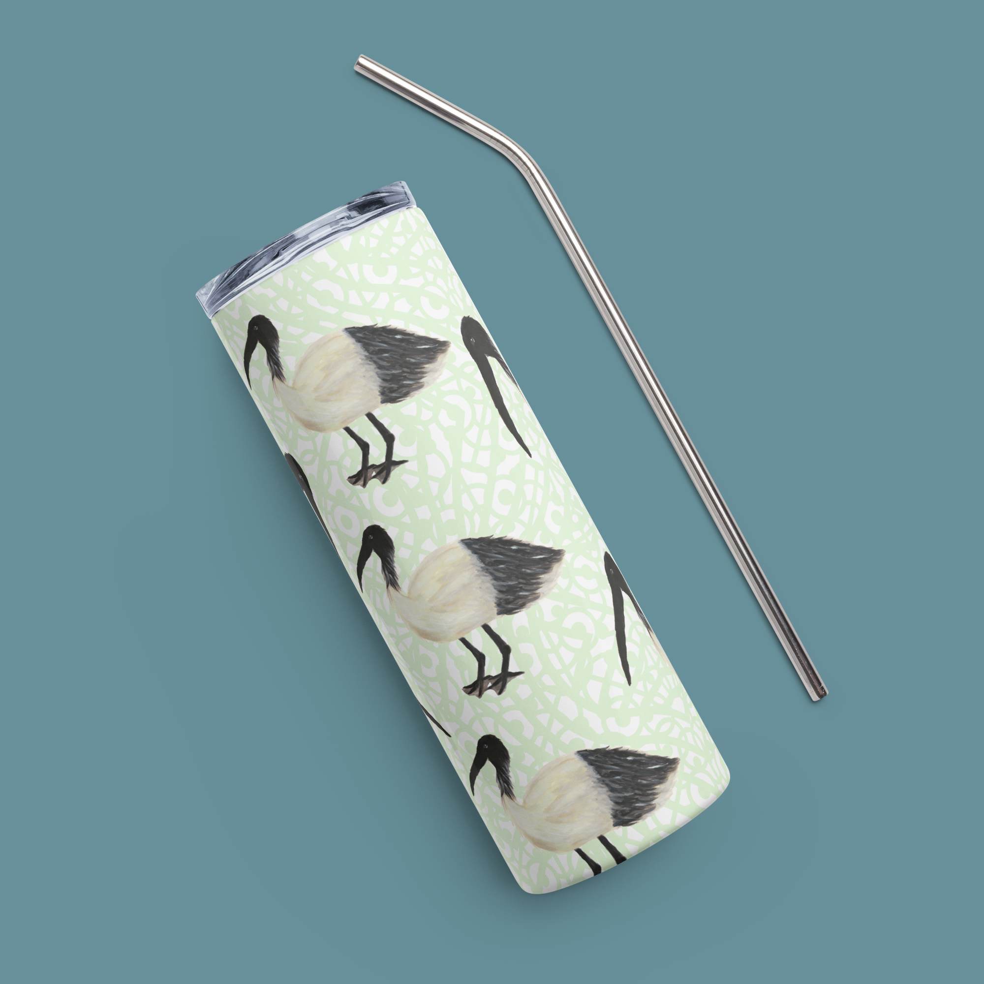 Green Bin Chicken (Ibis) Stainless steel tumbler