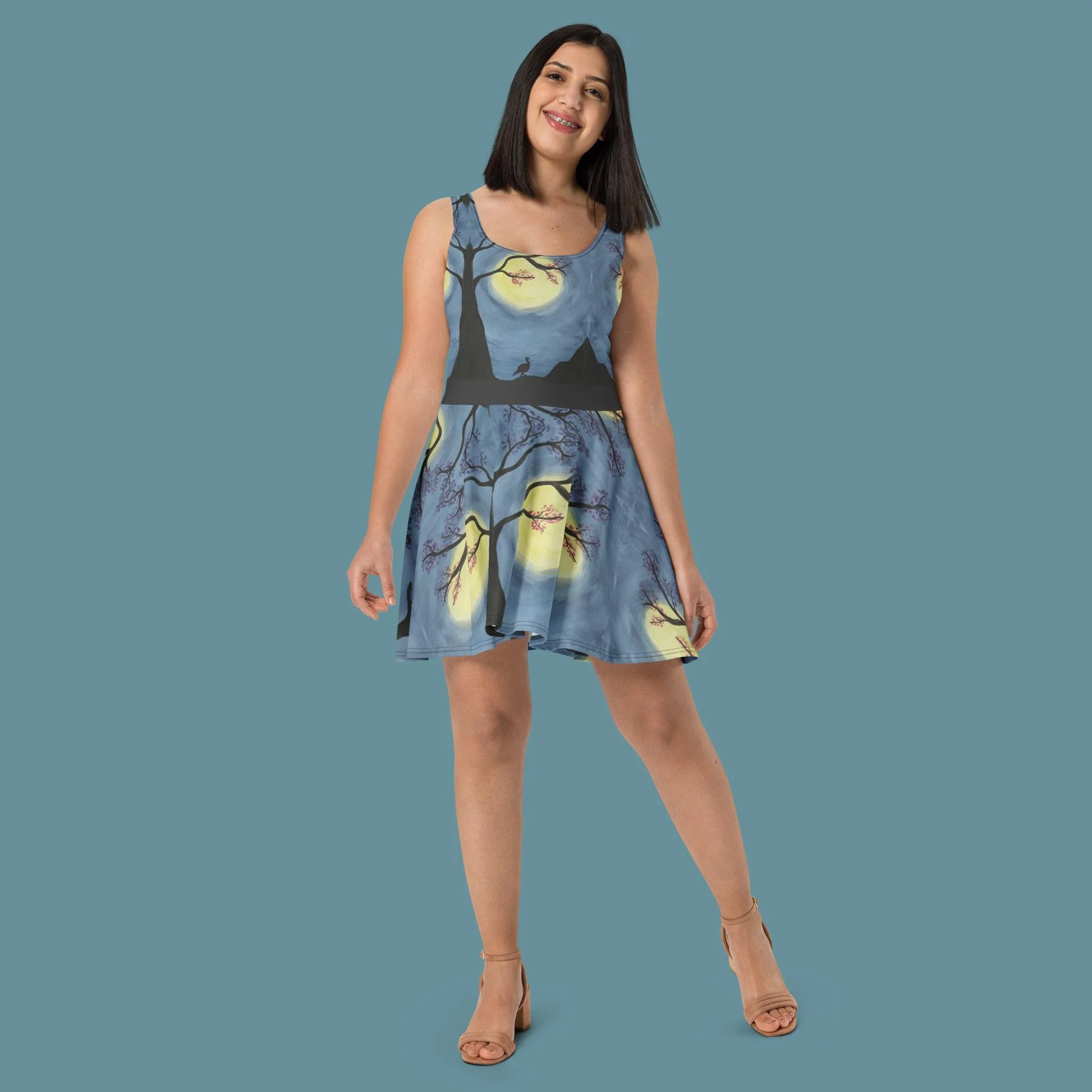 Moonlight Duck Skater Dress