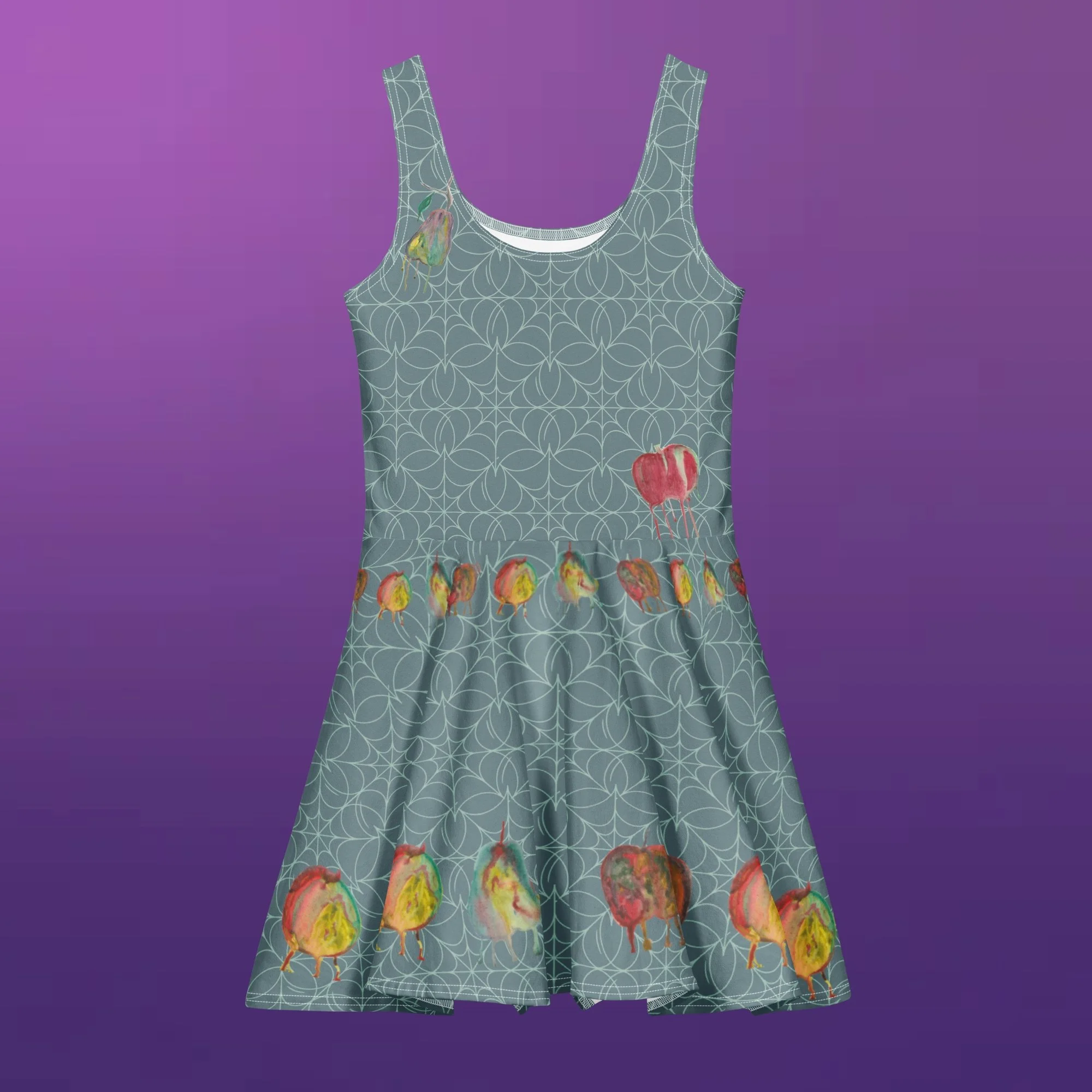 Rotten Fruit Cotton skater dress
