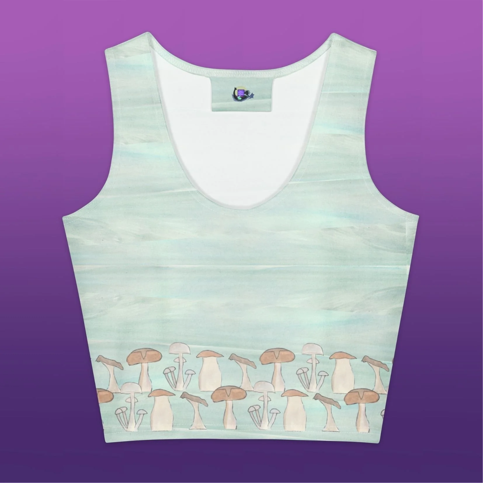 Peak Mushrooms Cotton crop top