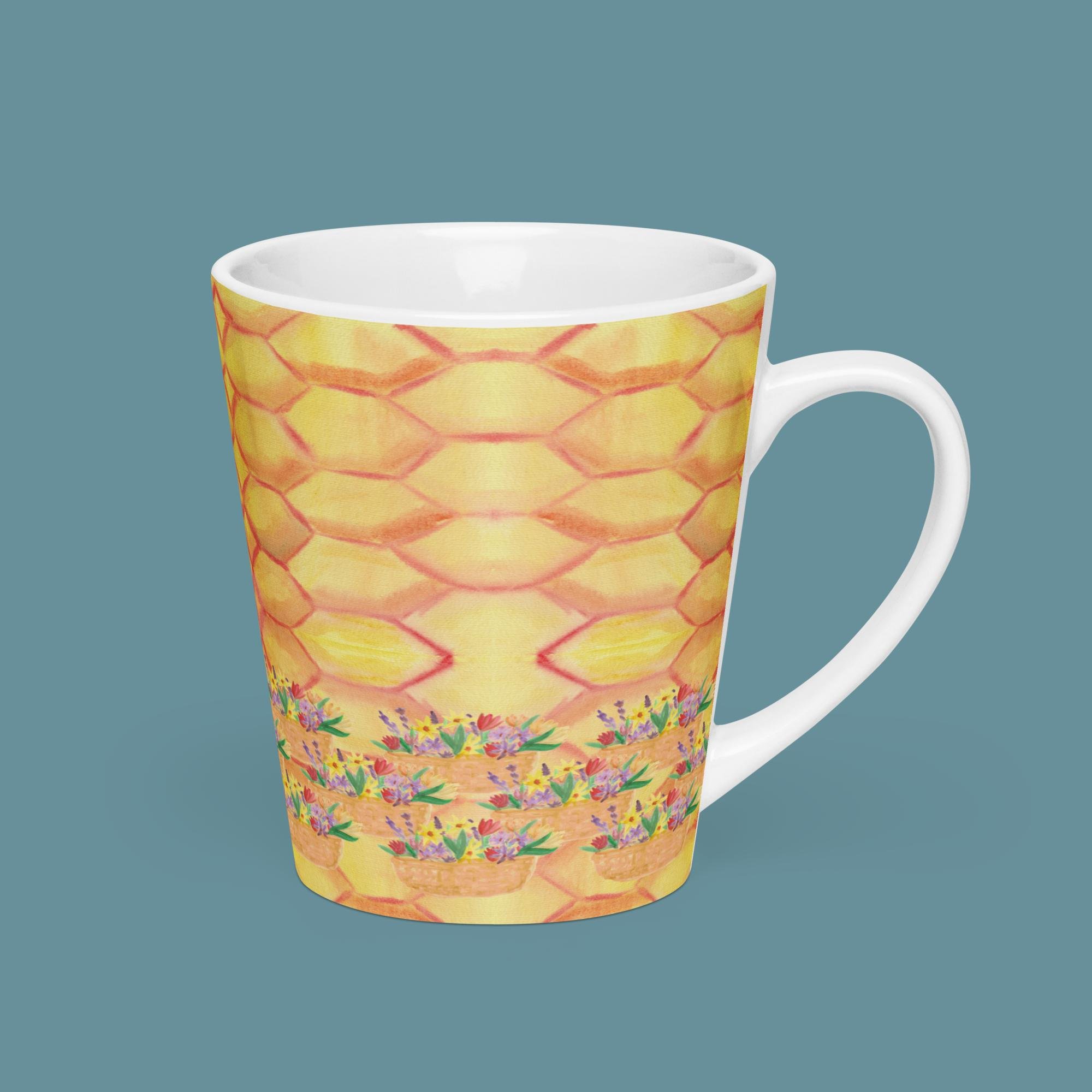 Pollen and Comb Latte mug