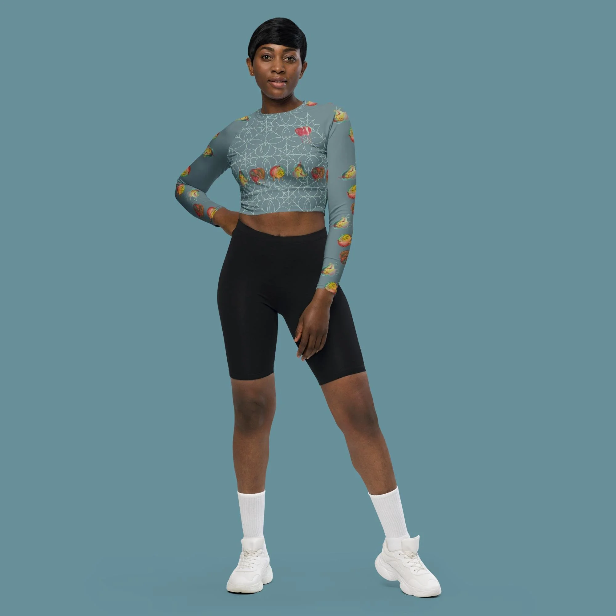 Rotten Fruit Recycled long-sleeve crop top