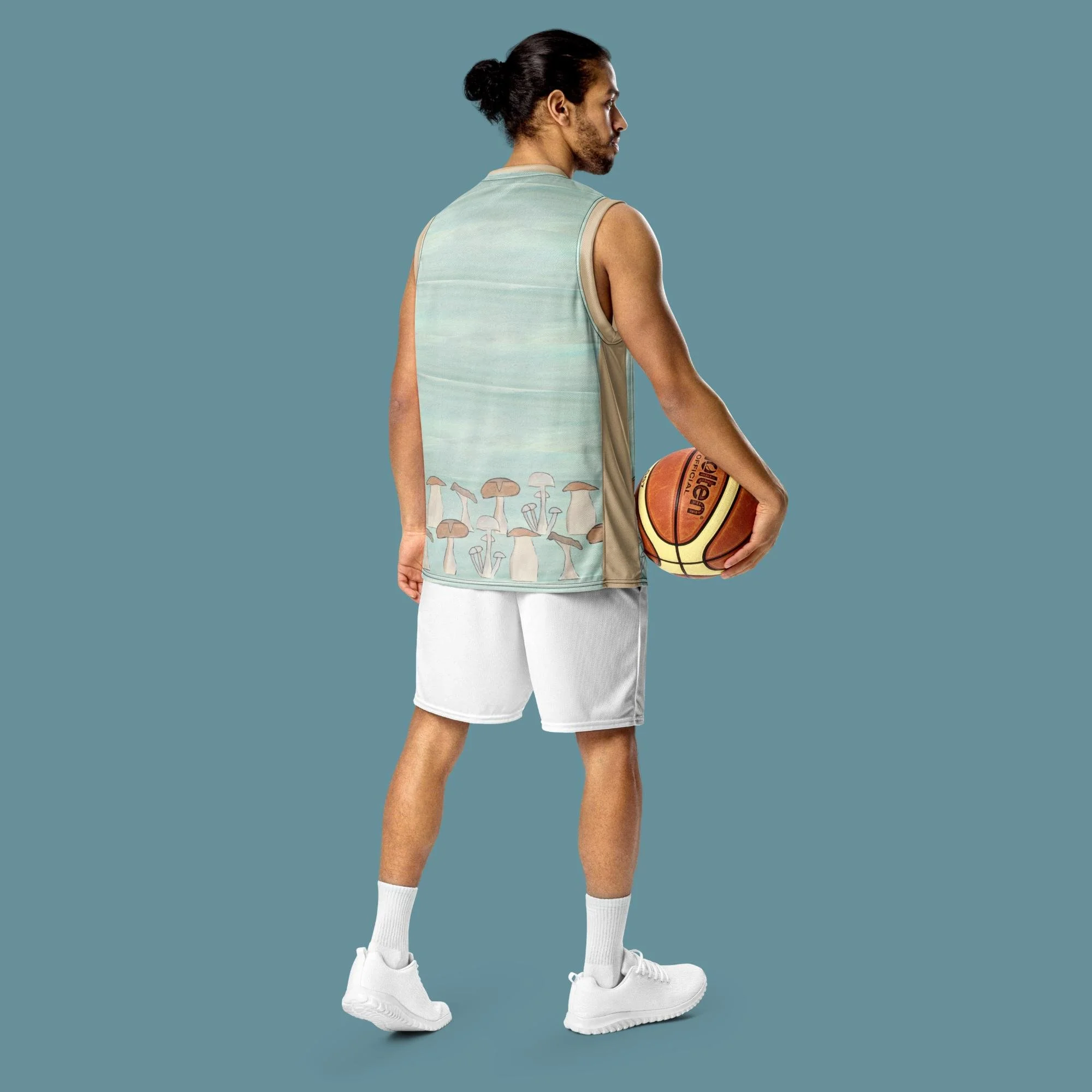 Peak Mushrooms Recycled unisex basketball jersey