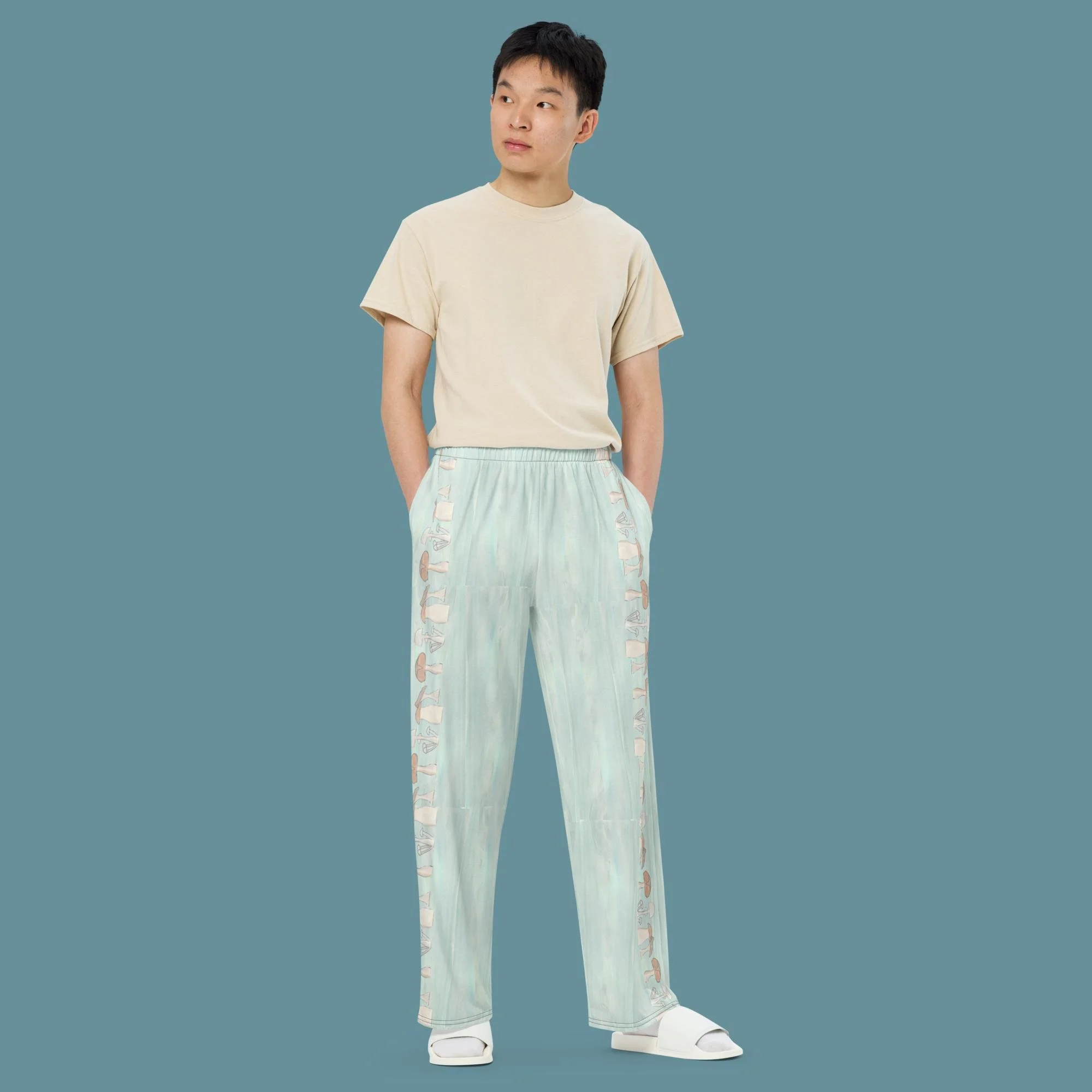 Peak Mushrooms unisex wide-leg pants