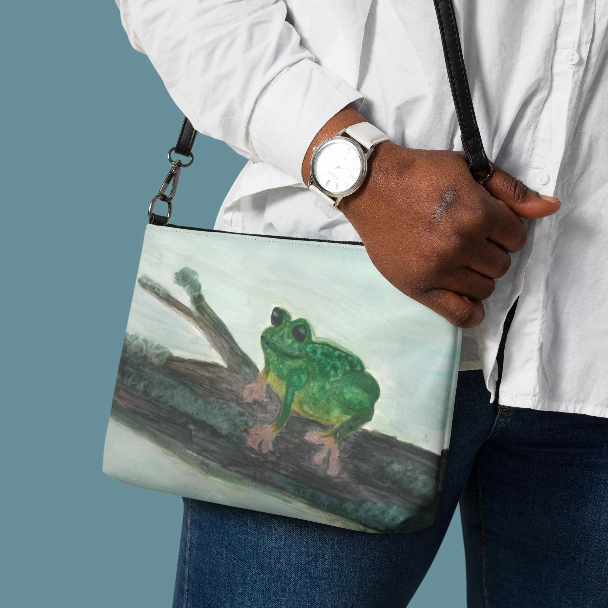 Frog on a Log Crossbody bag