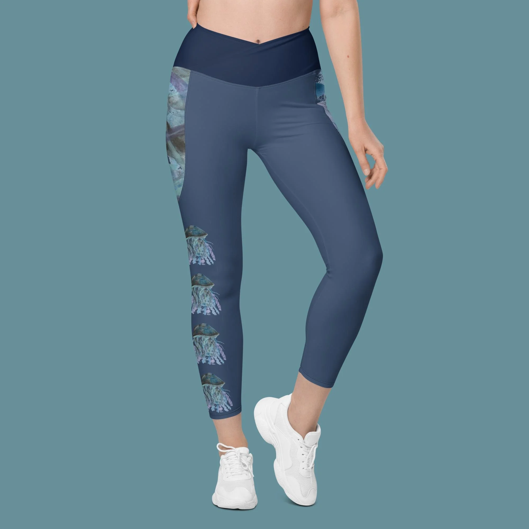 Jellyfish Crossover leggings with pockets