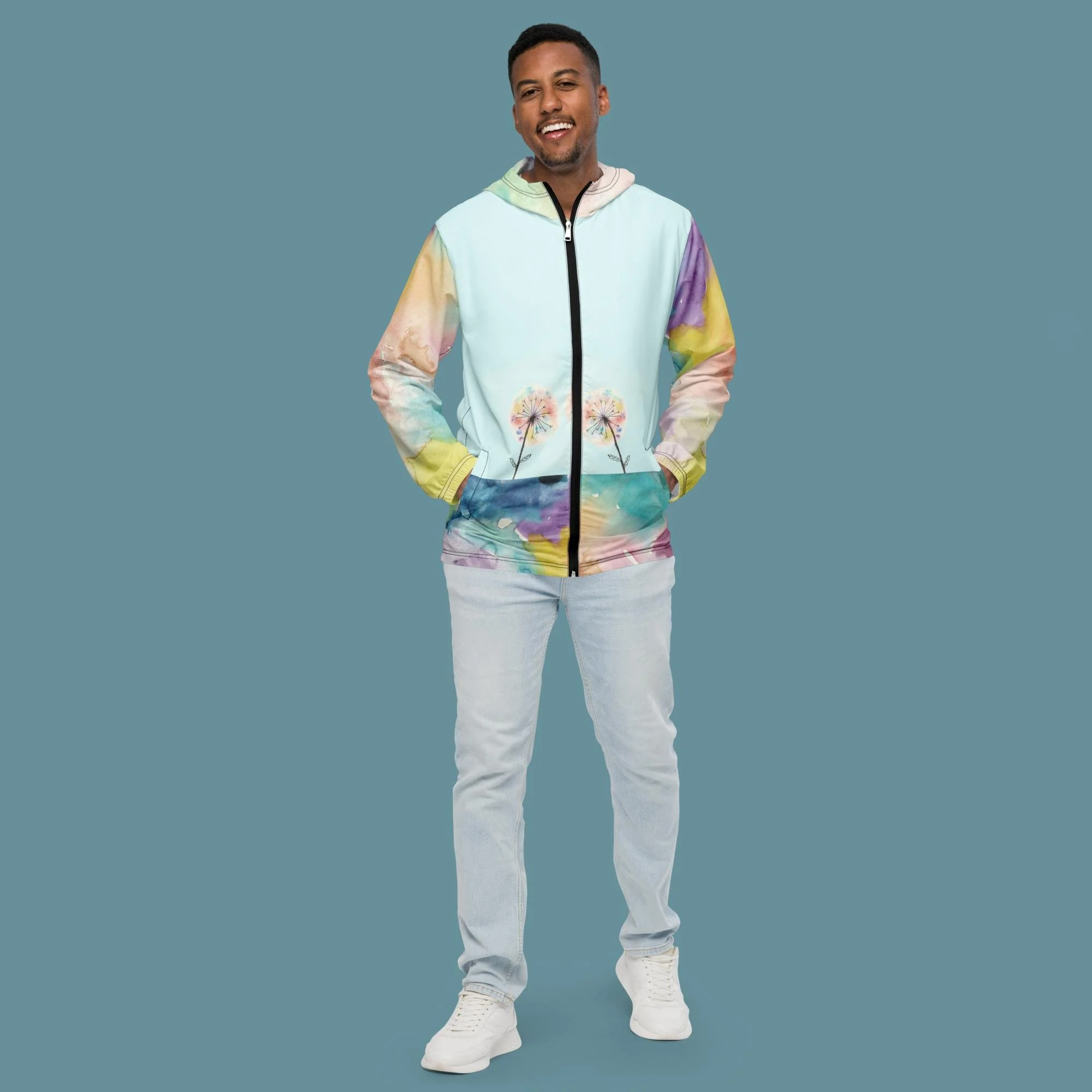 Rainbow Puffs Windbreaker