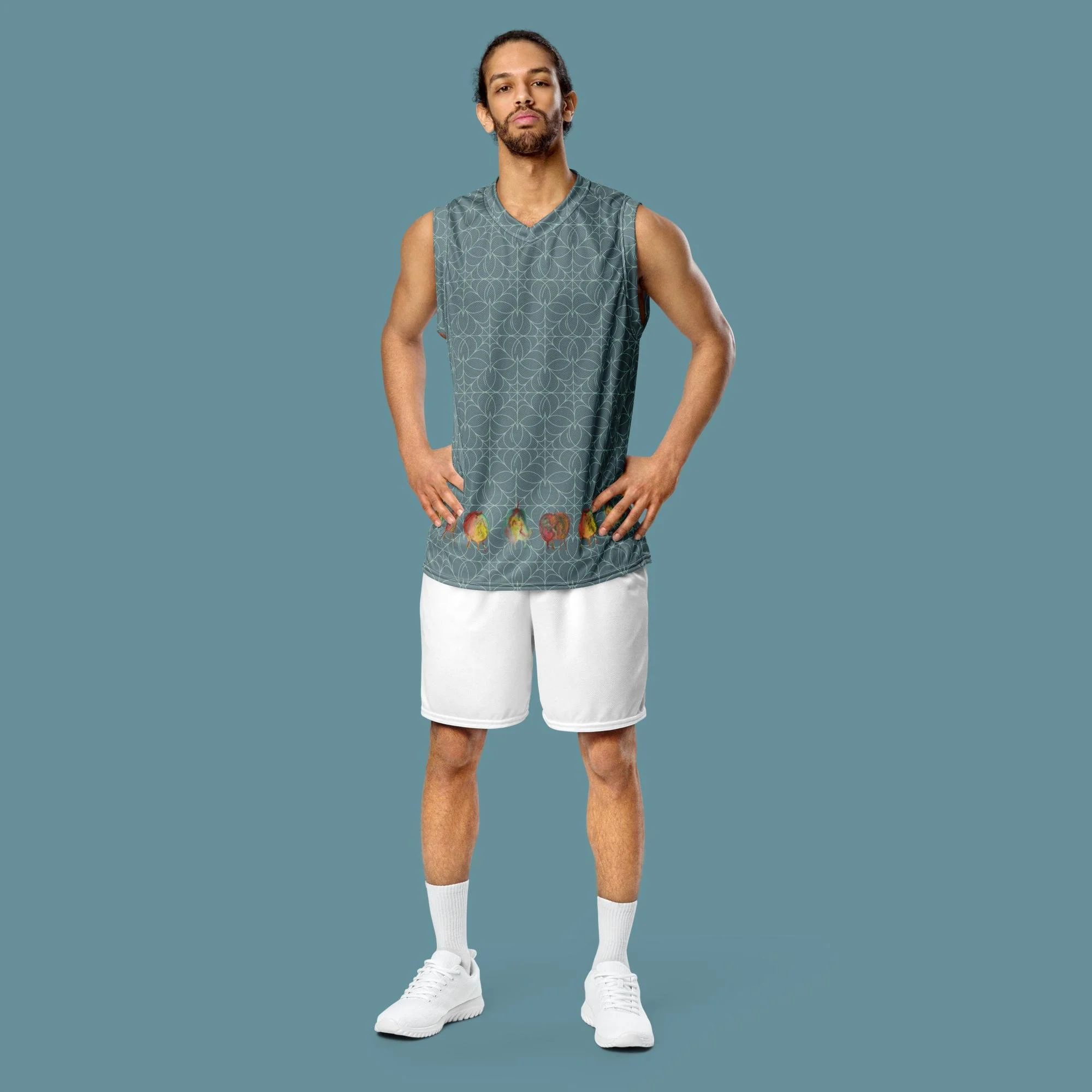 Rotten Fruit Recycled unisex basketball jersey