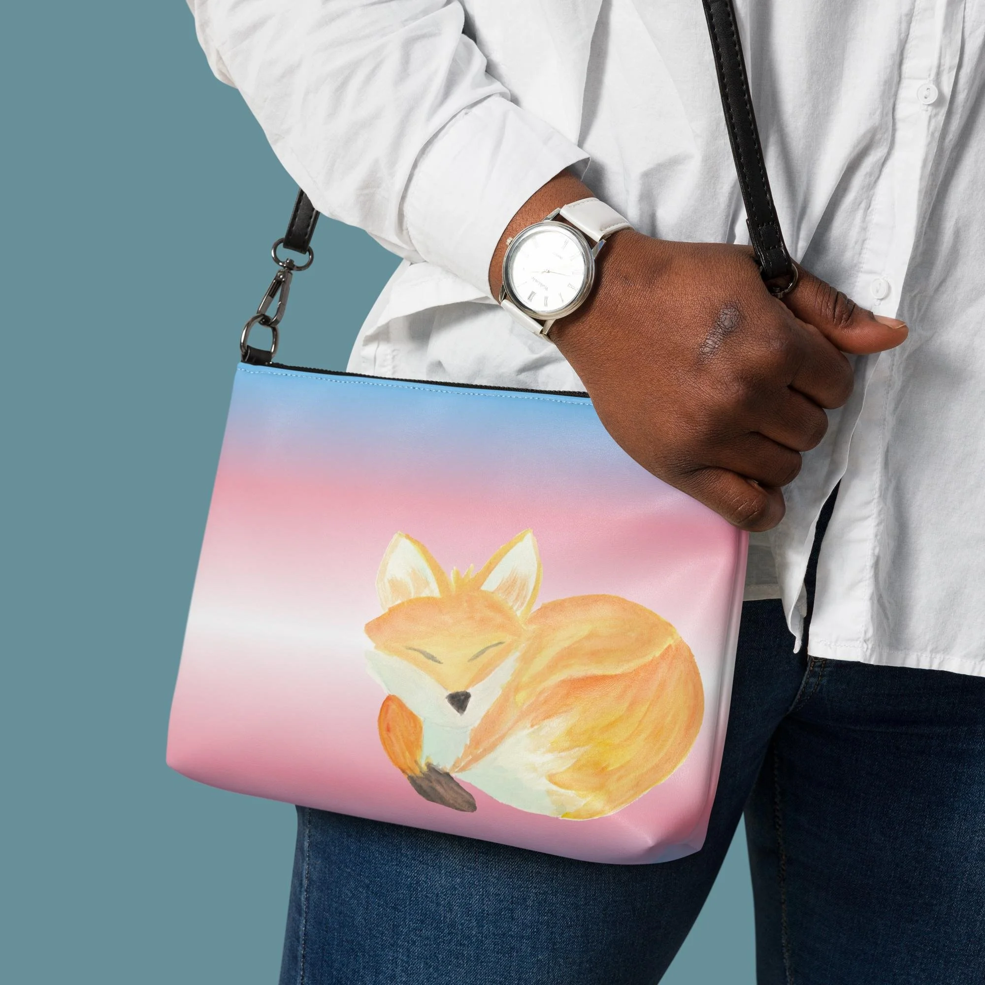 Trans Flag Fox Crossbody bag