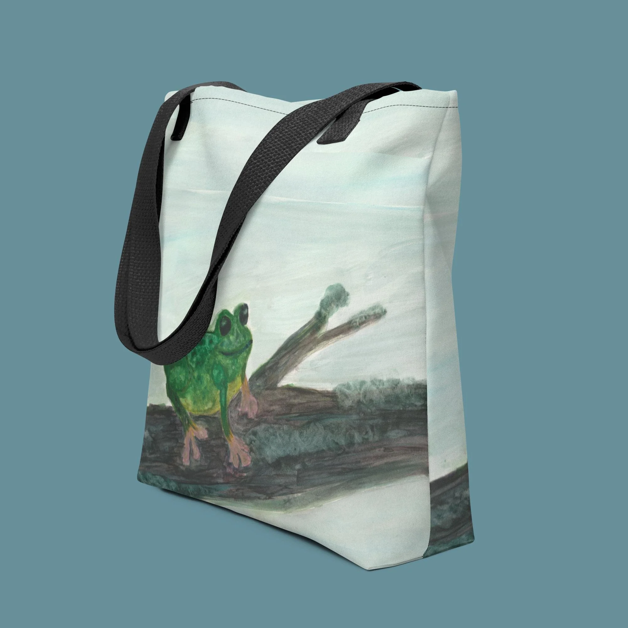 Frog on a Log Tote bag