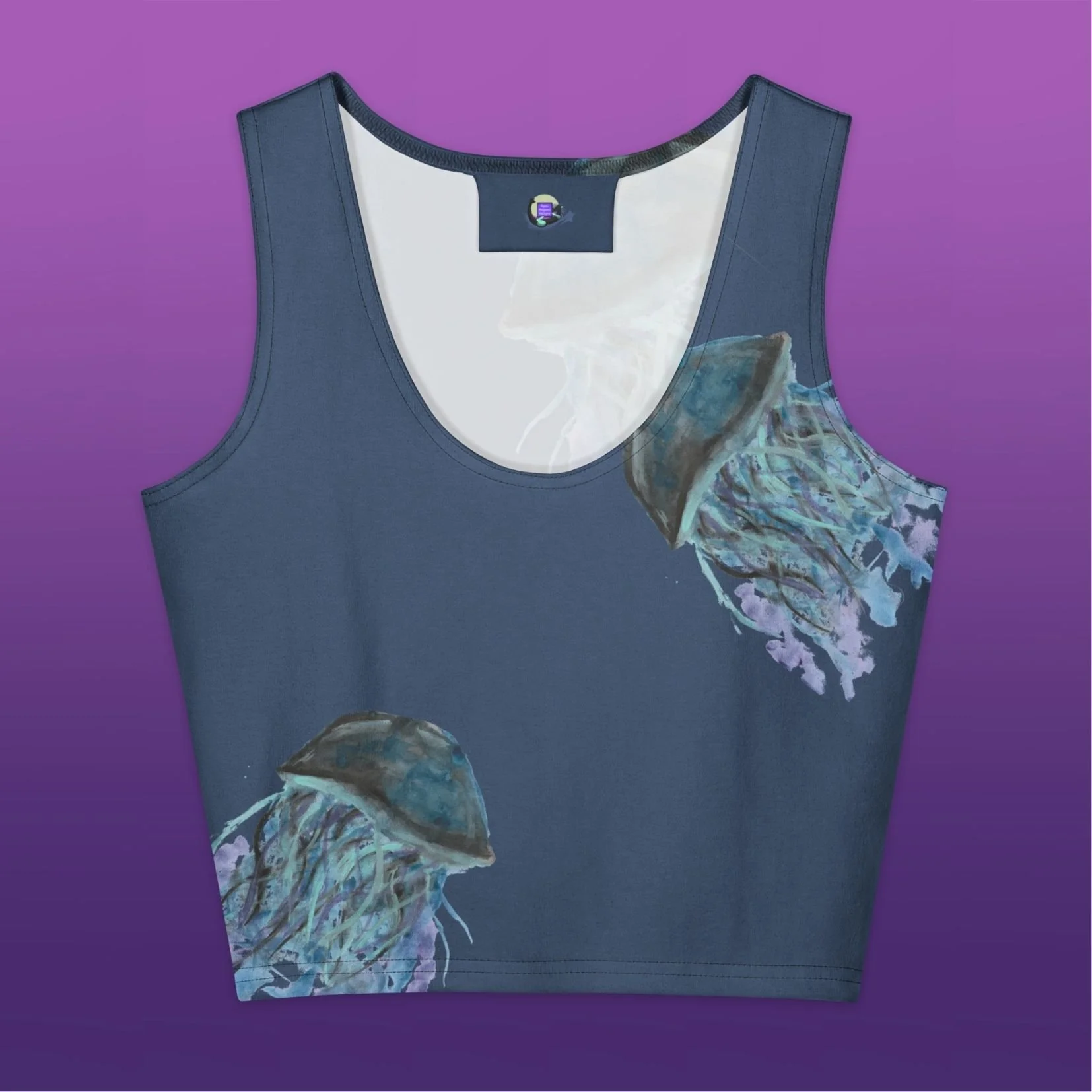 Jellyfish Cotton crop top