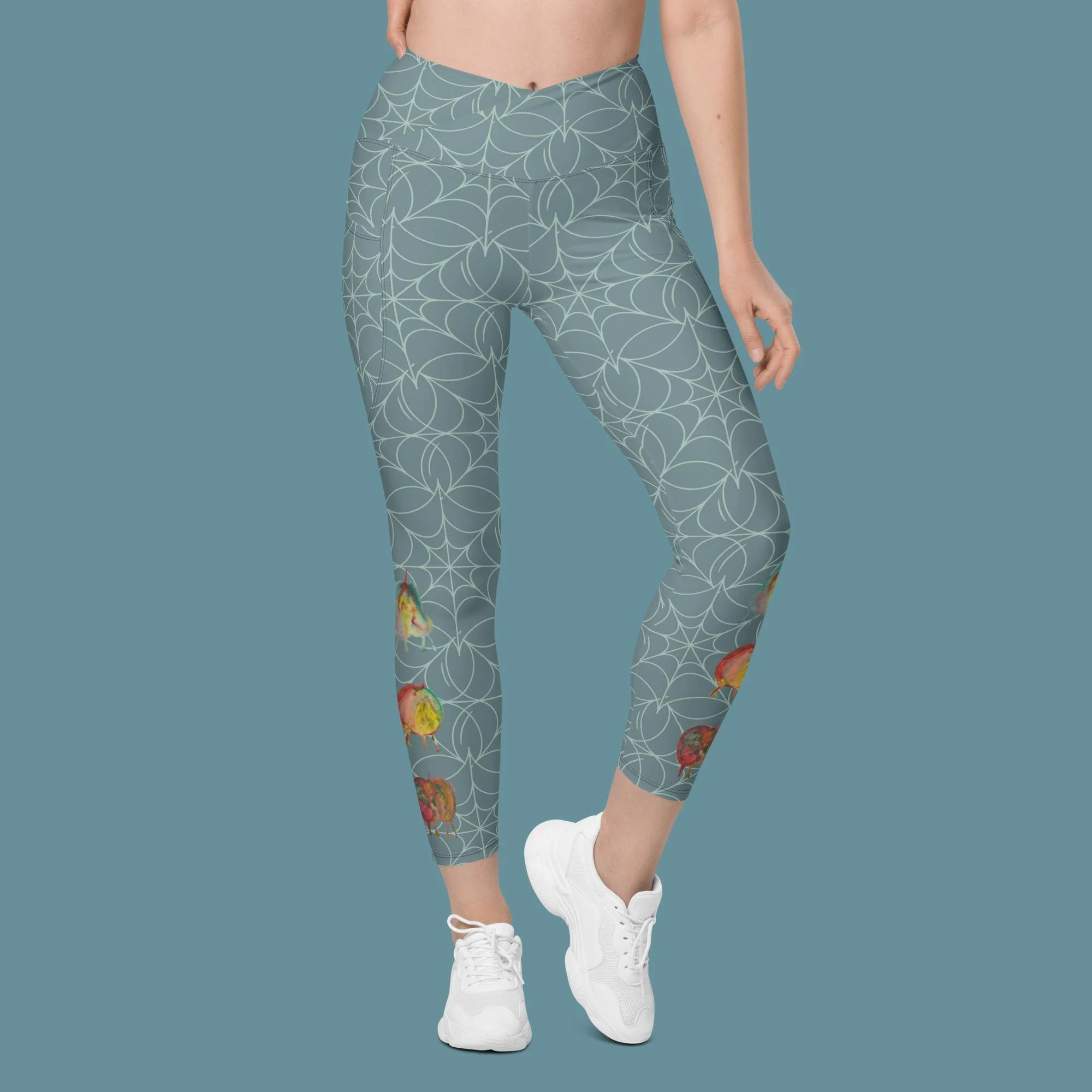 Rotten Fruit Crossover leggings with pockets