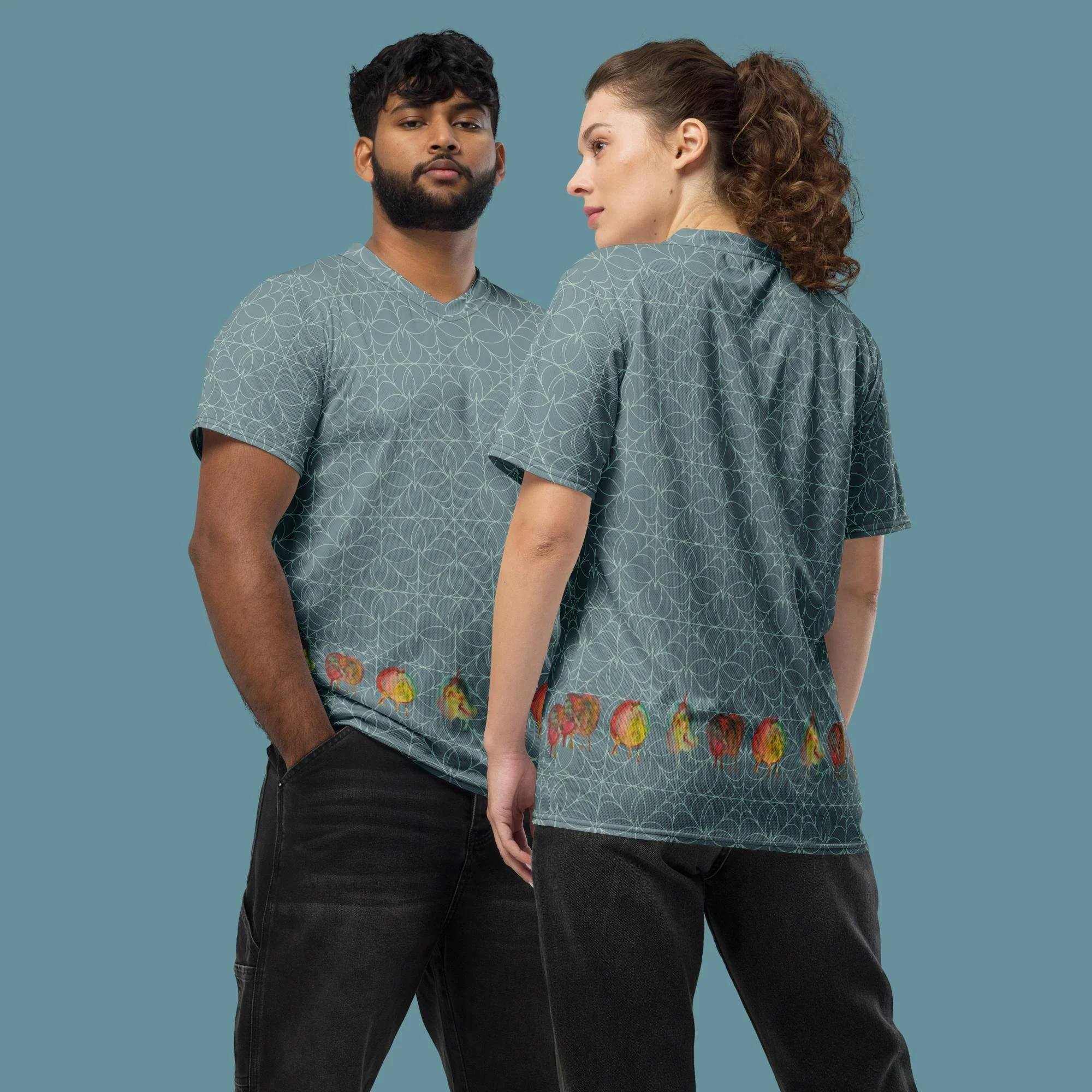 Rotten Fruit Recycled unisex sports jersey