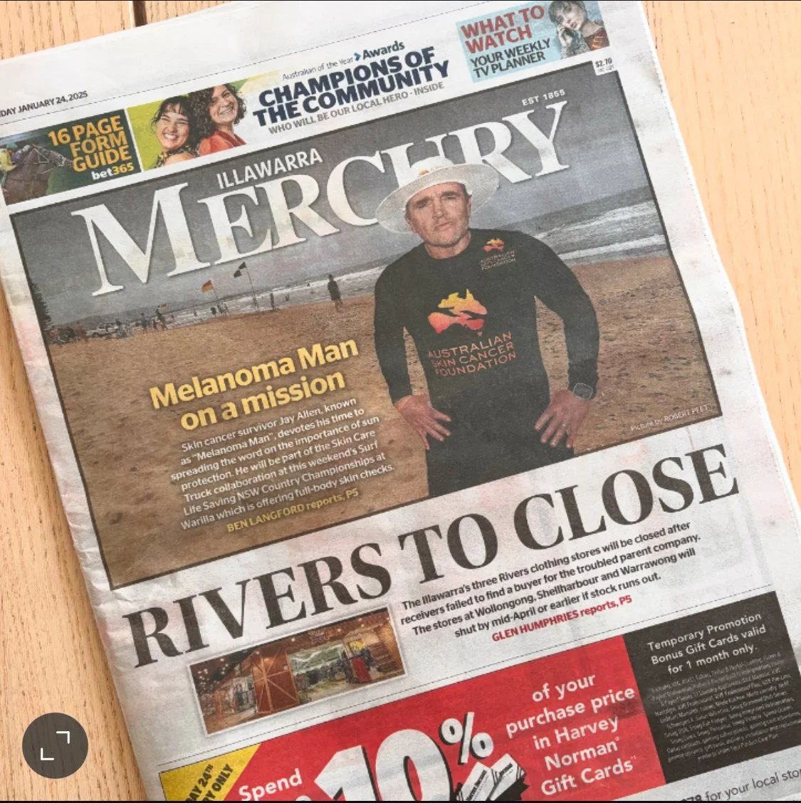 Do not tan! Come and #getaskincheck for free in Australia’s Skin Check Truck!