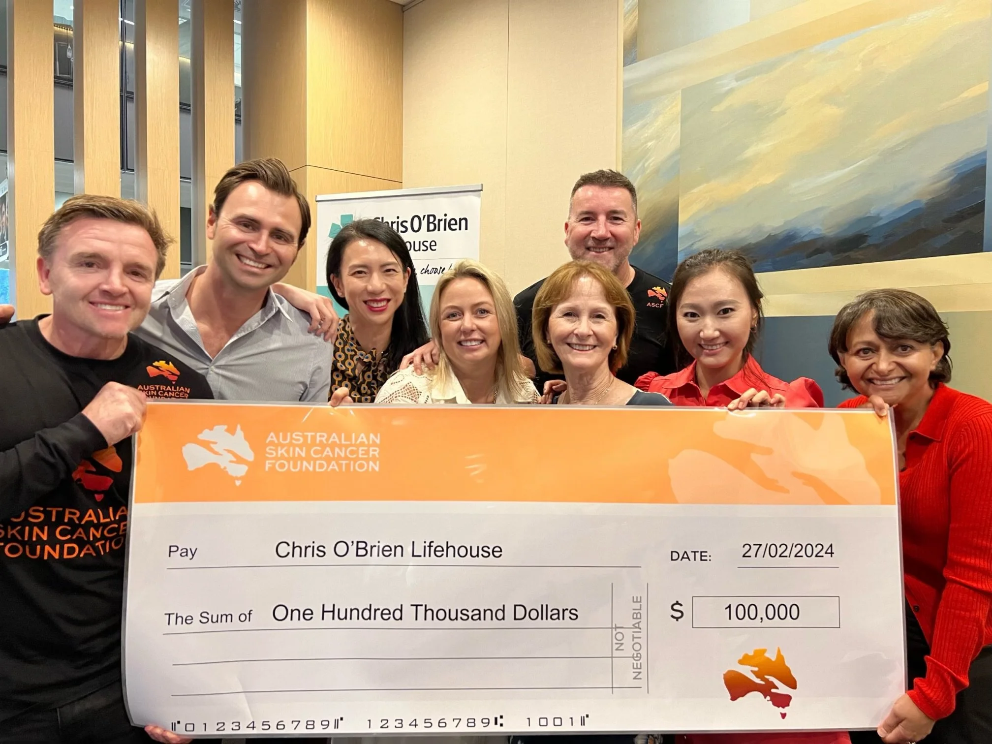 Another $100,000 given to Chris O’Brien LifeHouse from ASCF