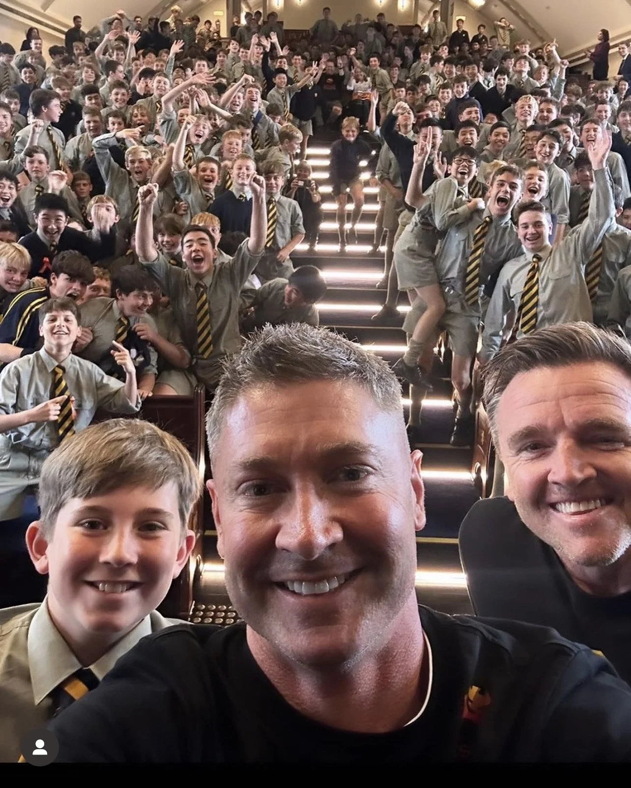 Scots College Bellevue Hill visit with Michael Clarke