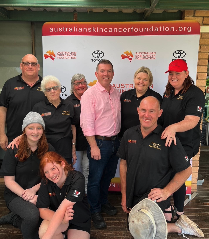  Congratulating Sally and her Mission Melanoma crew