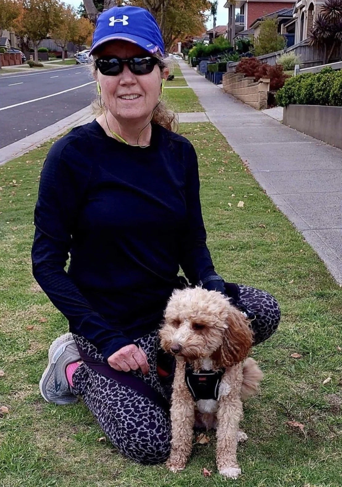 Thanking skin cancer survivor Jennifer Schleeman who is running 3 half marathons! 