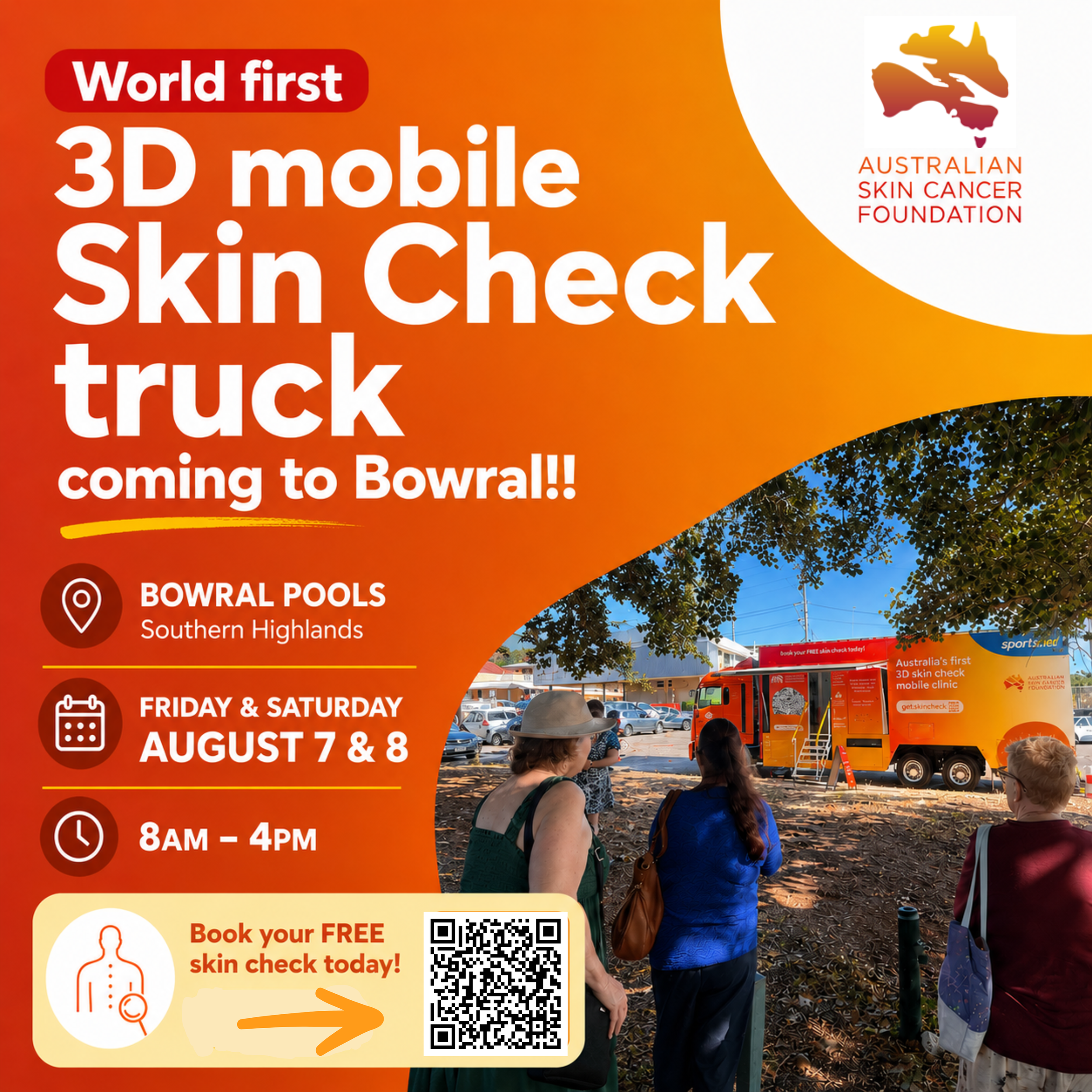 FREE SKIN CHECKS AT BOWRAL THIS FRIDAY 7th AND SATURDAY 8th AUGUST
