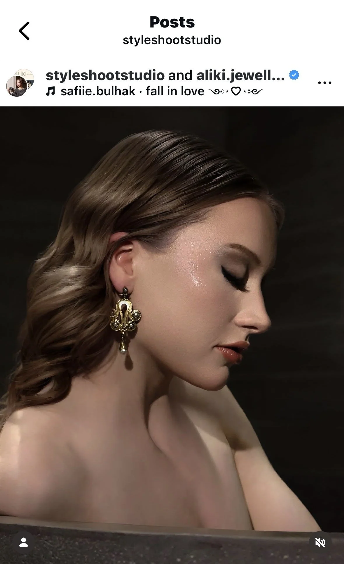 Portrait of Sarah O'connor, model, wearing Aliki Jewellery during a collaborative editorial photoshoot in Canberra.