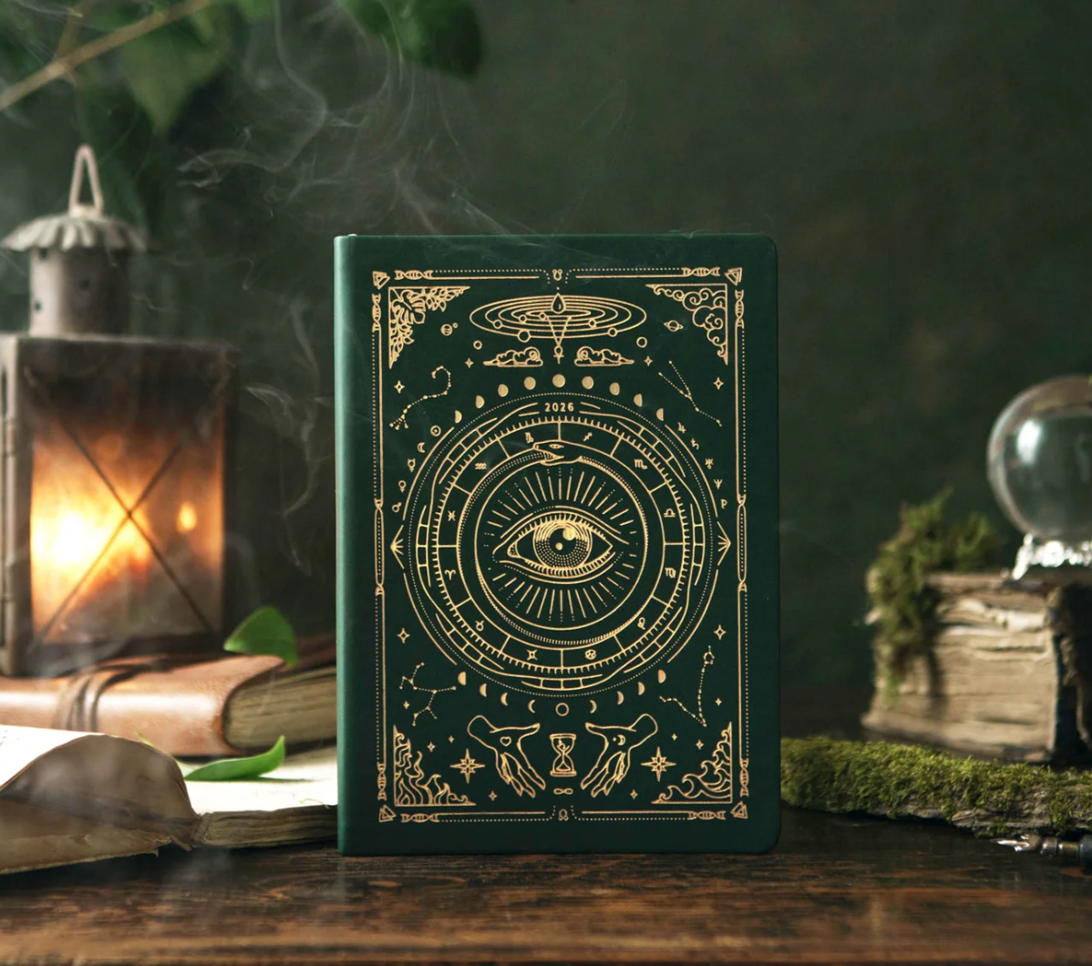 SALE 40% OFF 2026 Astrological Planner | Deep Moss | Magic Of I
