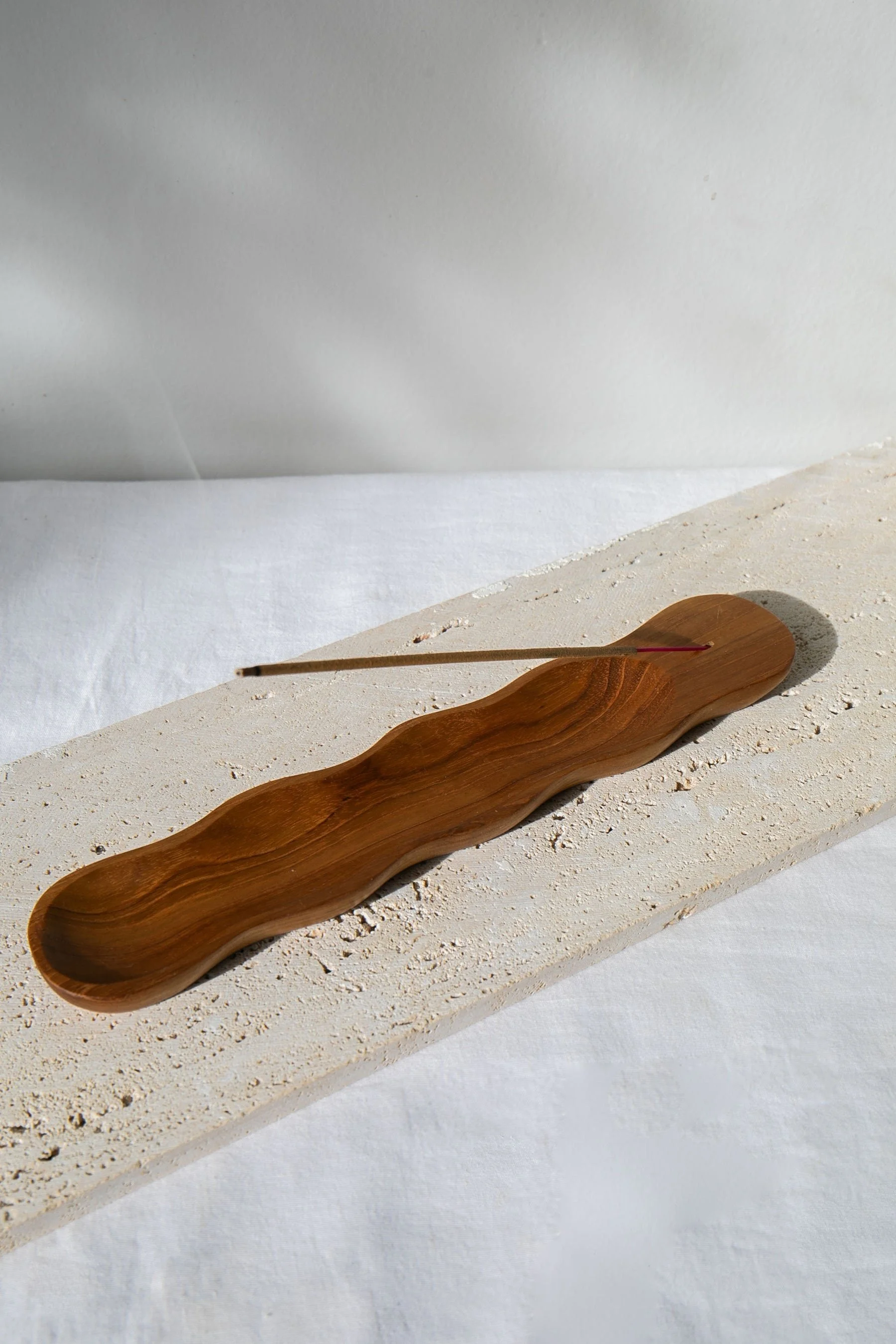 Seed Pod Teak Wood Incense Holder | Holy Smoke