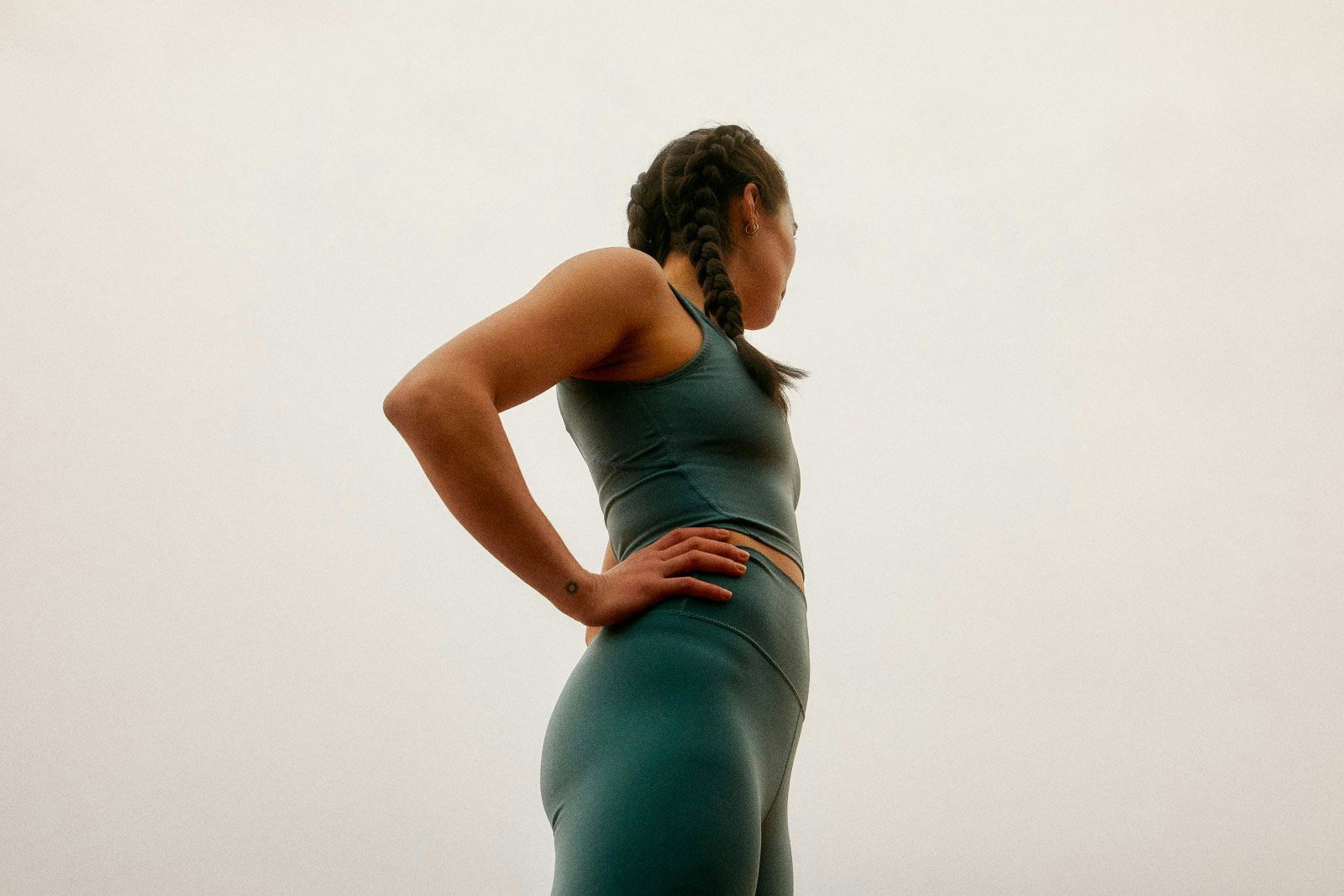 Woman Standing after training