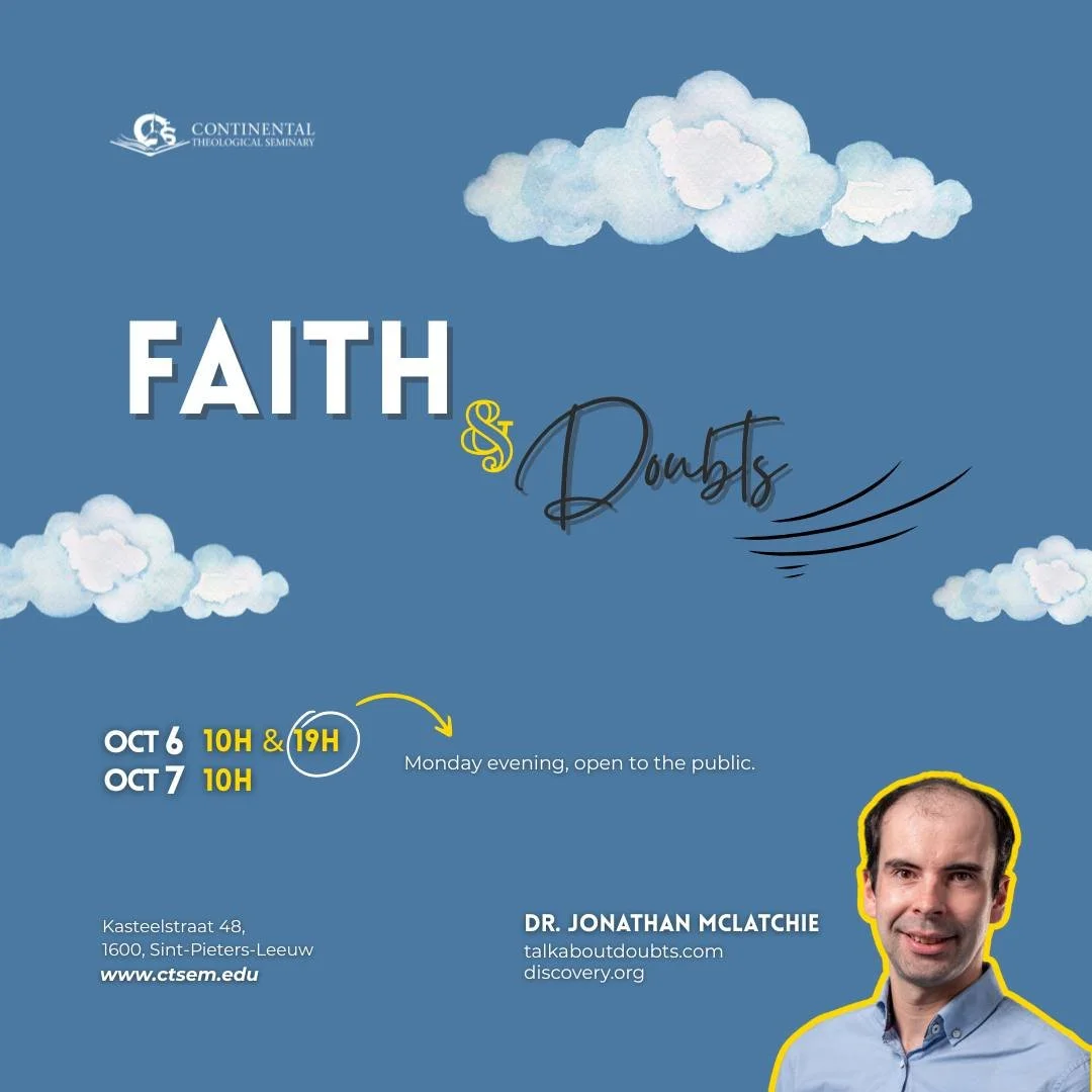 🇬🇧 CTS is pleased to welcome Dr. Jonathan McLatchie from the Discovery Institute, who will speak on the topic of &ldquo;Faith and Doubts&rdquo; on Monday, October 6, and Tuesday, October 7, at 10 a.m., as well as on Monday, October 6, at 7 p.m. The