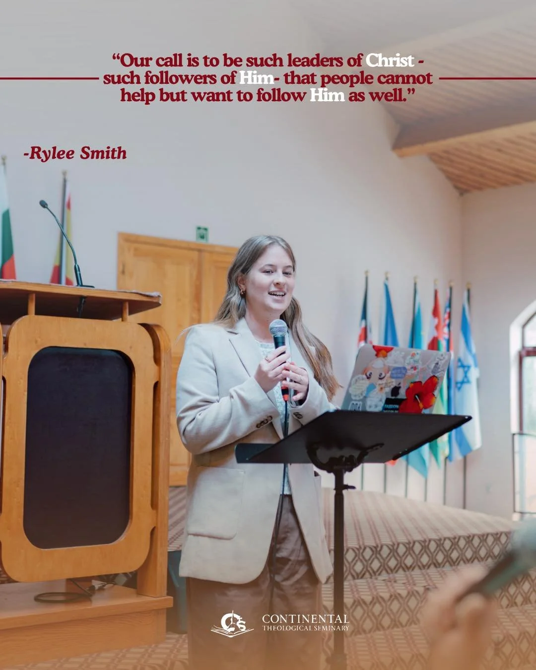 🇬🇧 
After a two-week break, our 3rd-year student preaching sessions have resumed at Continental Theological Seminary.

We were glad to begin again with Rylee Smith, who delivered a meaningful and engaging message, encouraging us to reflect on what 