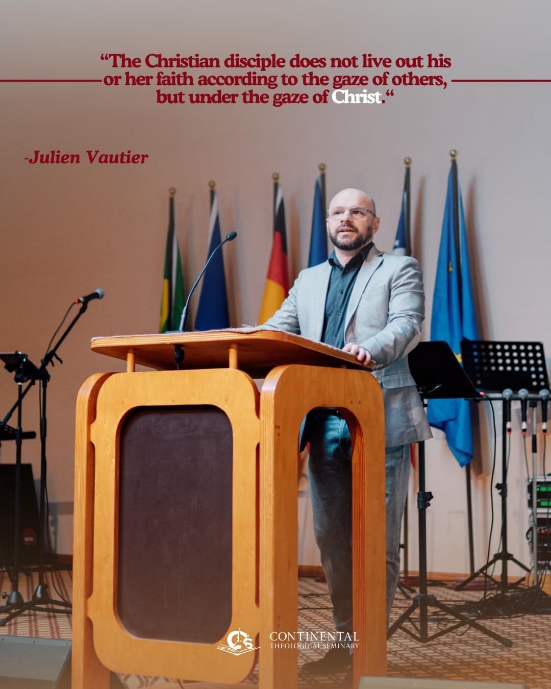 🇬🇧
Last week during our morning chapel, it was Julien Vautier&rsquo;s turn to share as part of the 3rd-year student preaching sessions at Continental Theological Seminary.

Through a sincere and thoughtful message, Julien encouraged us to reflect o