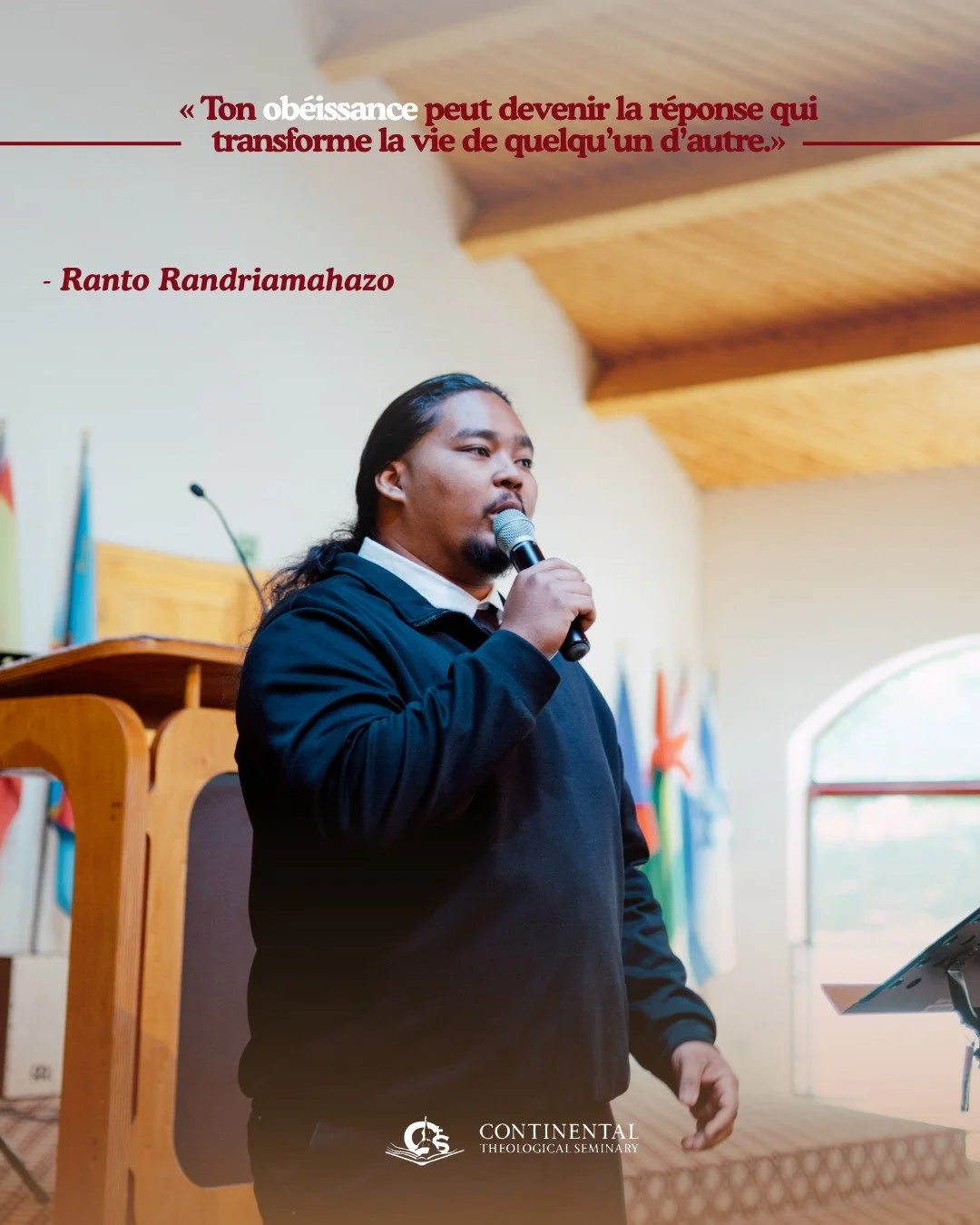 🇬🇧🎓Last week in chapel, third-year student Ranto Randriamahazo shared a powerful message on availability and immediate obedience to God&rsquo;s direction 🙏✨
Ranto reminded us that discipleship is not only about following, but about responding ins