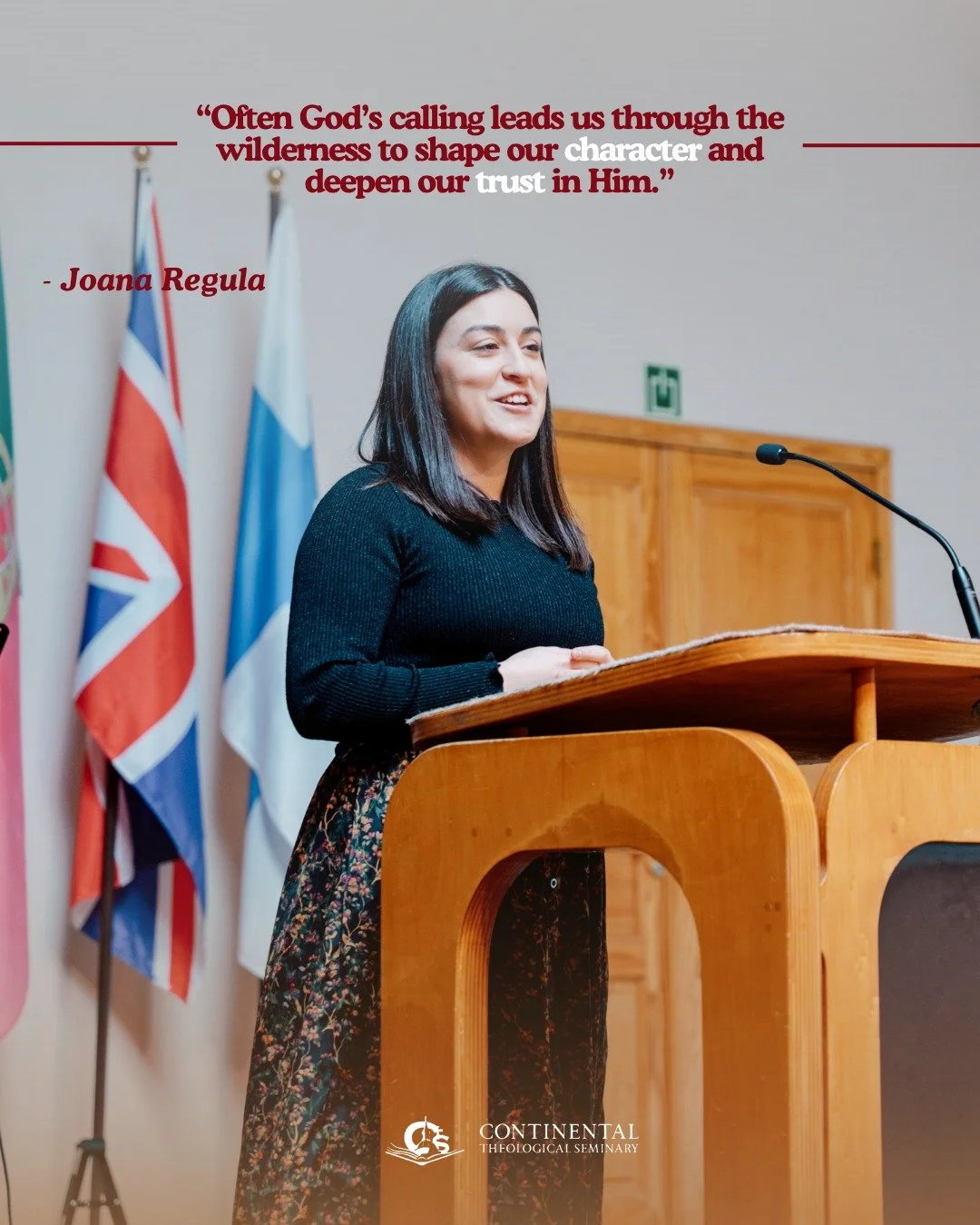 🇬🇧🎓 Recently during chapel, third-year graduating student Joana Regula shared a powerful message on God&rsquo;s faithfulness in the wilderness through Exodus 16 and God&rsquo;s daily provision of manna. 🍞✨

"Often God&rsquo;s calling leads u