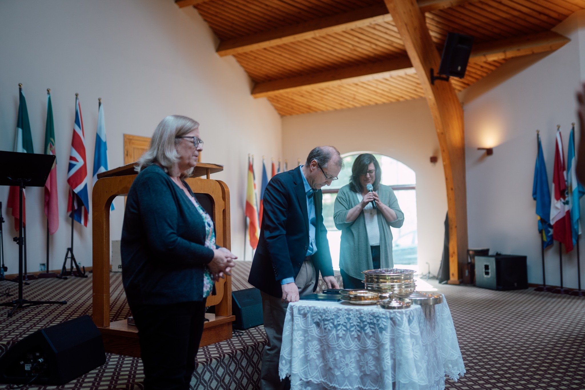 🇬🇧 Communion Chapel with CTS President Joseph Dimitrov:

&ldquo;Because of the cross I can do many things, and because of the same cross I cannot do many things. 
Because of the cross I have my freedom. 
Because of the cross I can boldly come befor