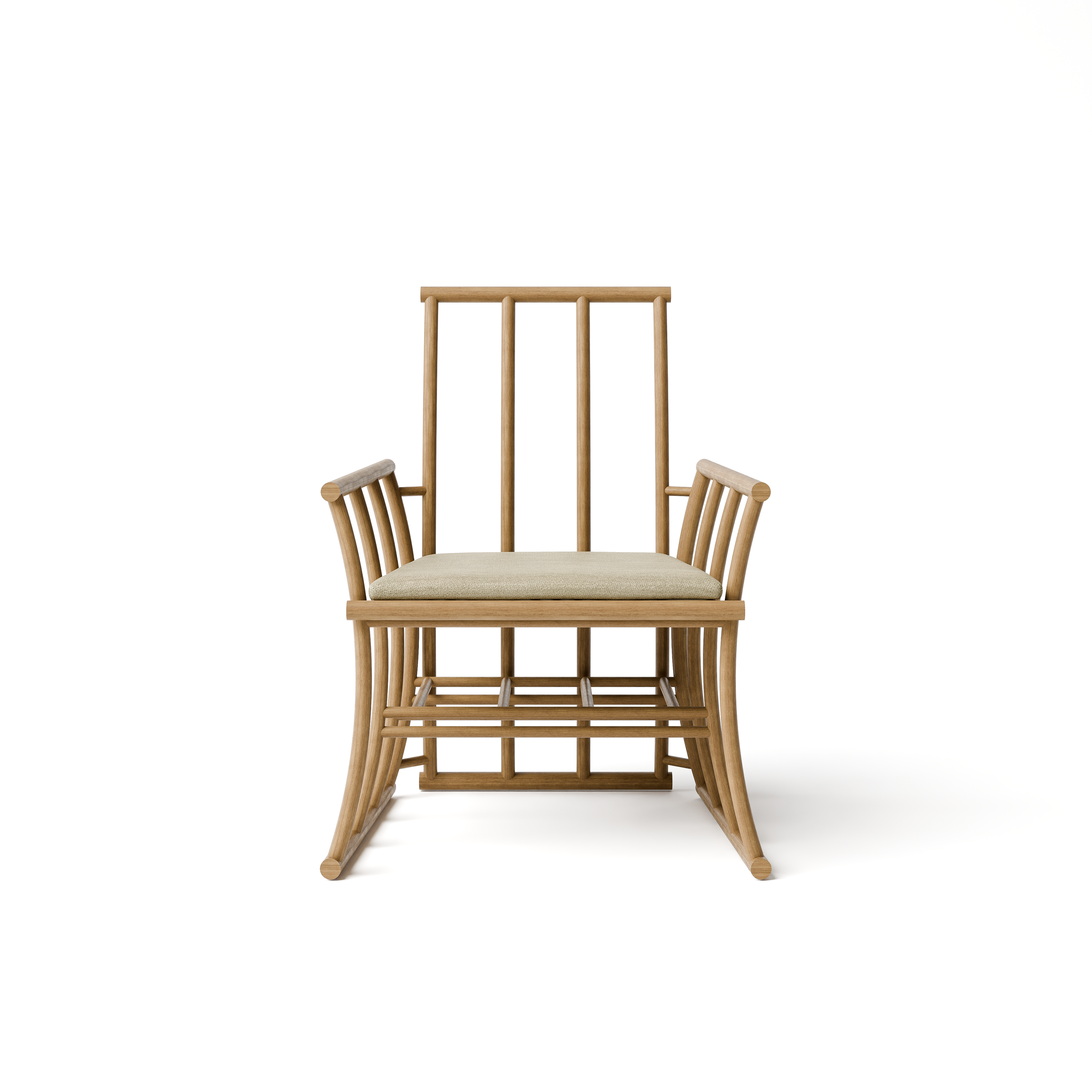  DINING LOUNGE CHAIR APL02 NATURAL TEAK 
