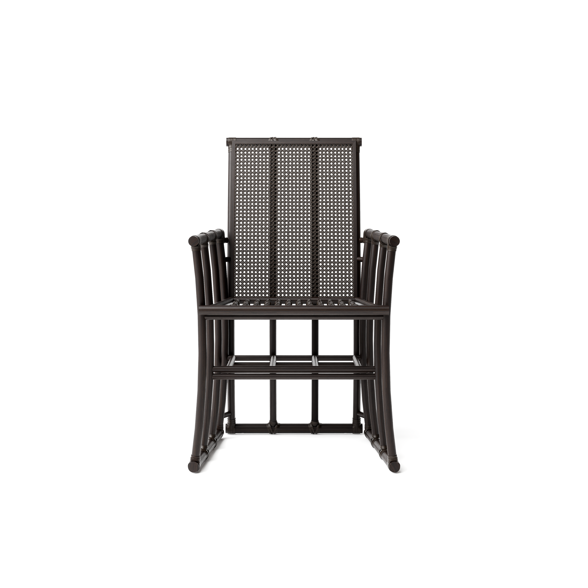  DINING CHAIR APC01 BLACK TOBACCO BAMBOO 