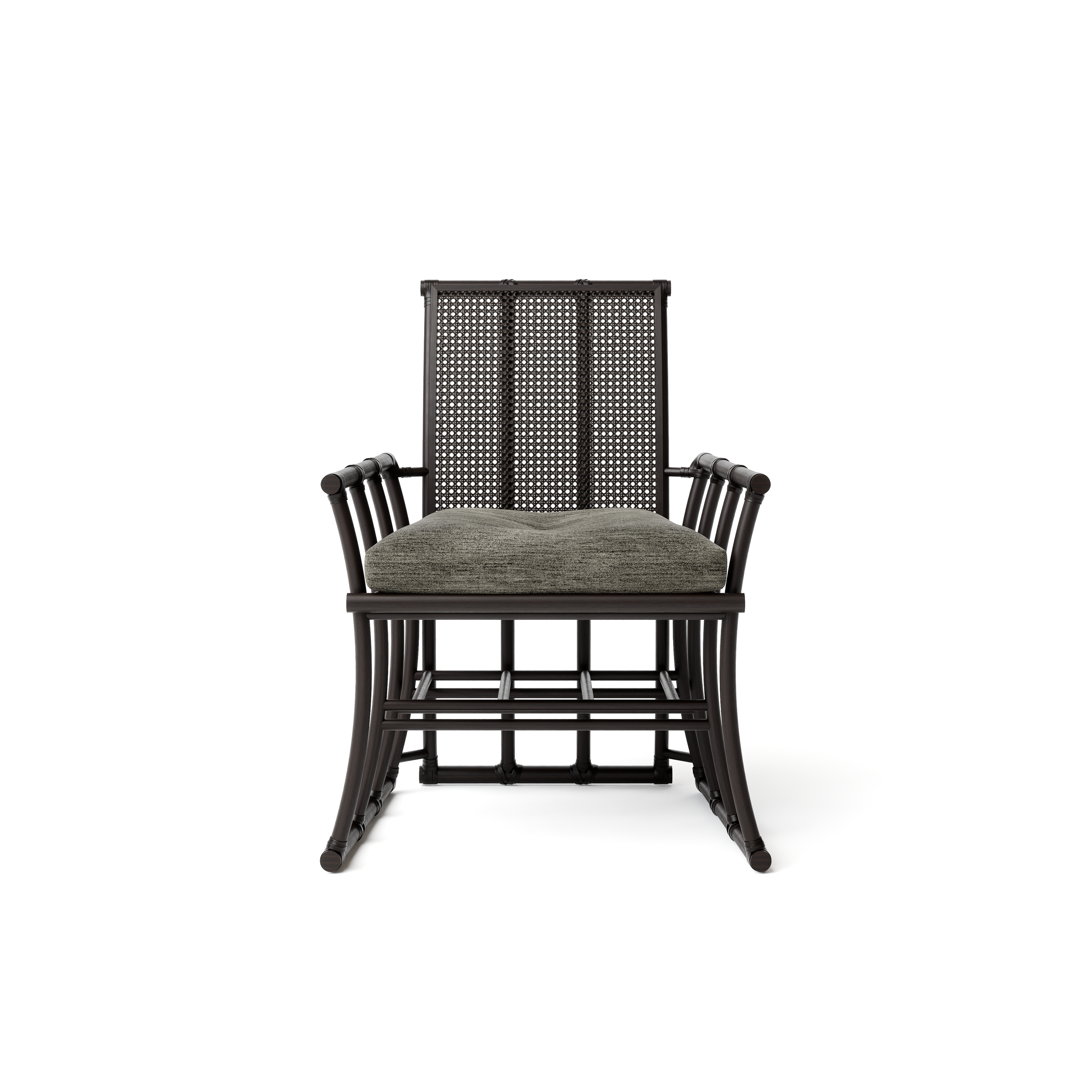  DINING LOUNGE CHAIR APL01 BLACK TOBACCO BAMBOO 