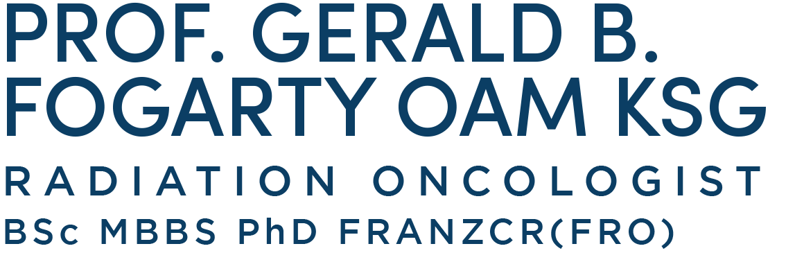 Prof Gerald Fogarty | Sydney Radiation Oncologist