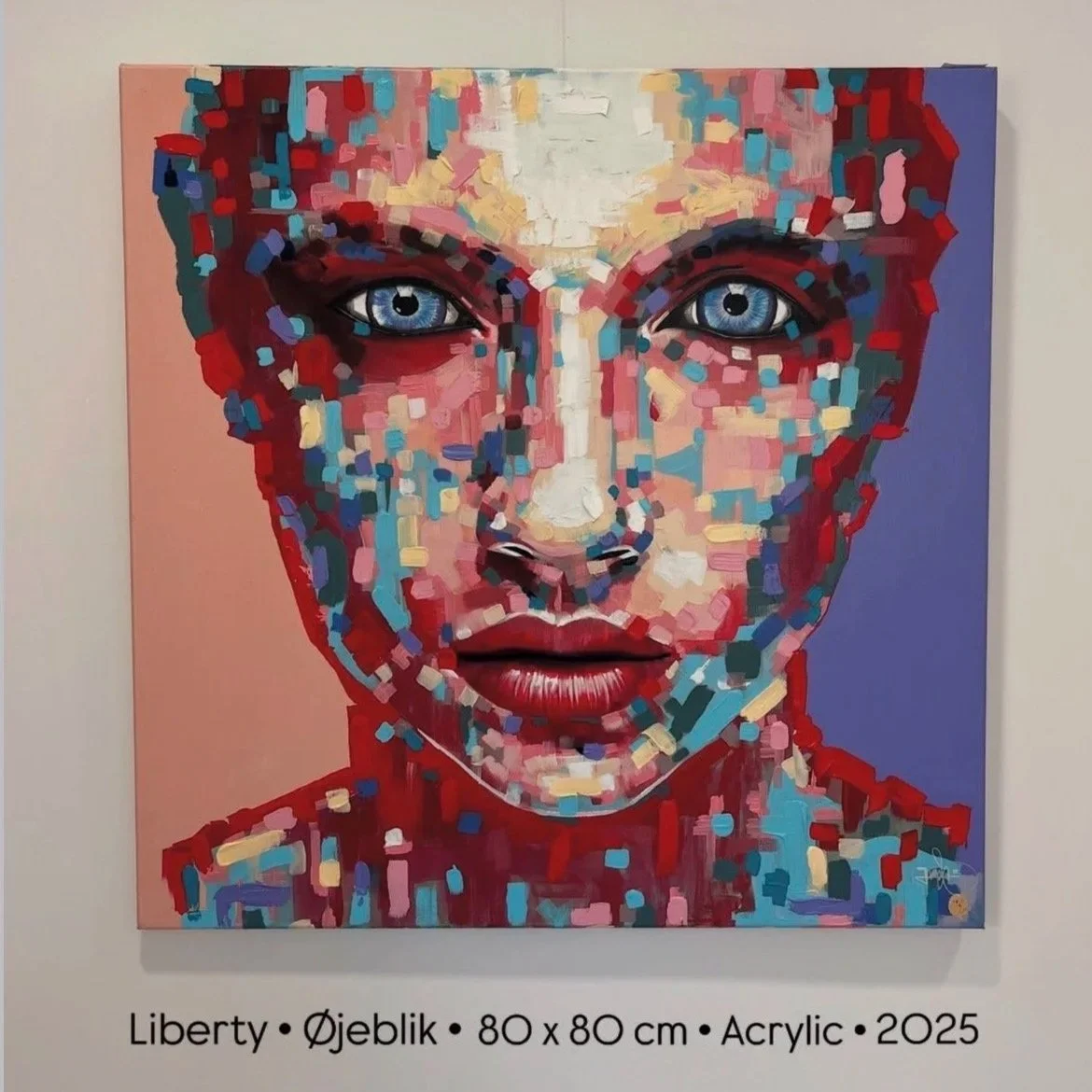 Orginal Acrylic painting by Danish Jonas Skov In Mallorca